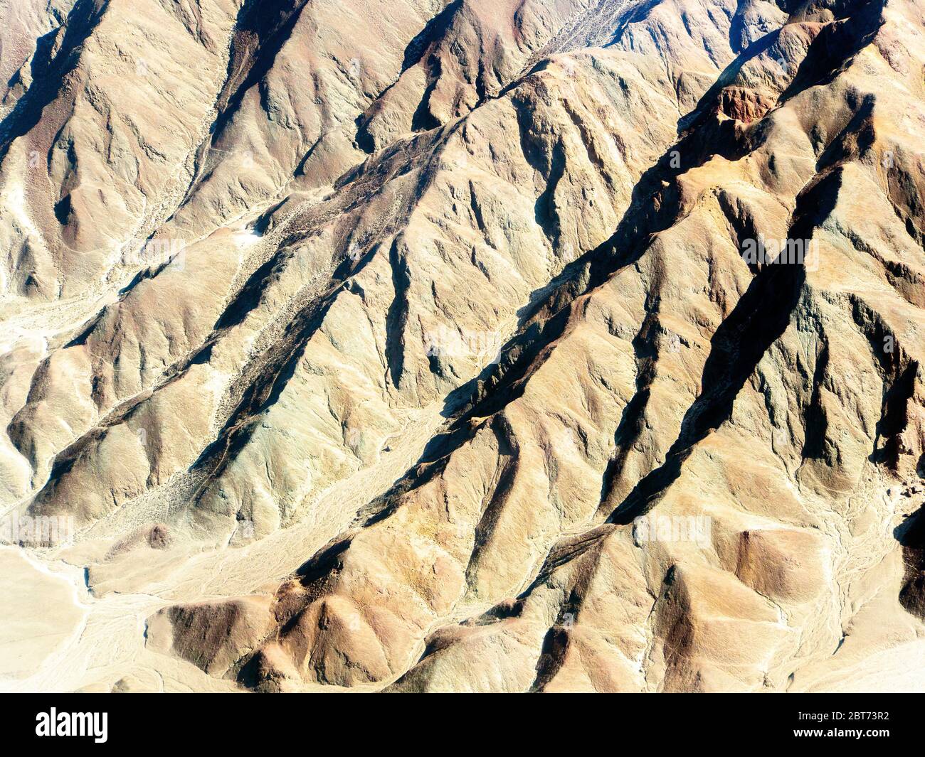 Luftaufnahme der Nasca-Bergkette - Peru Stockfoto