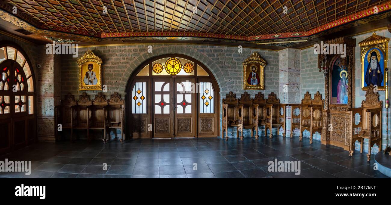 Impressionen vom Heiligen Kloster von Varlaam , dem zweitgrößten Kloster in Meteora Stockfoto