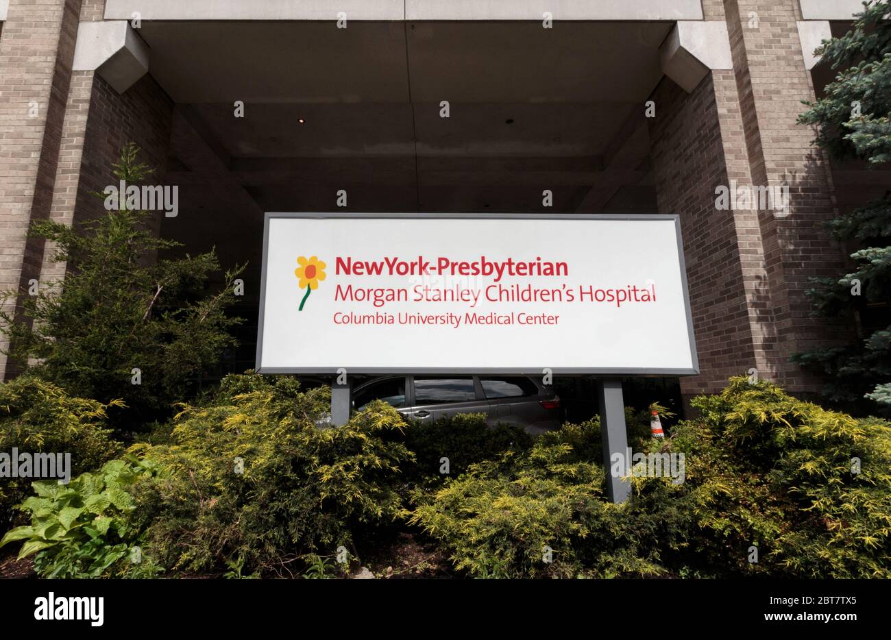 ID-Schild am Morgan Stanley Children's Hospital im New York Presbyterian Columbia University Medical Center in Washington Heights Stockfoto