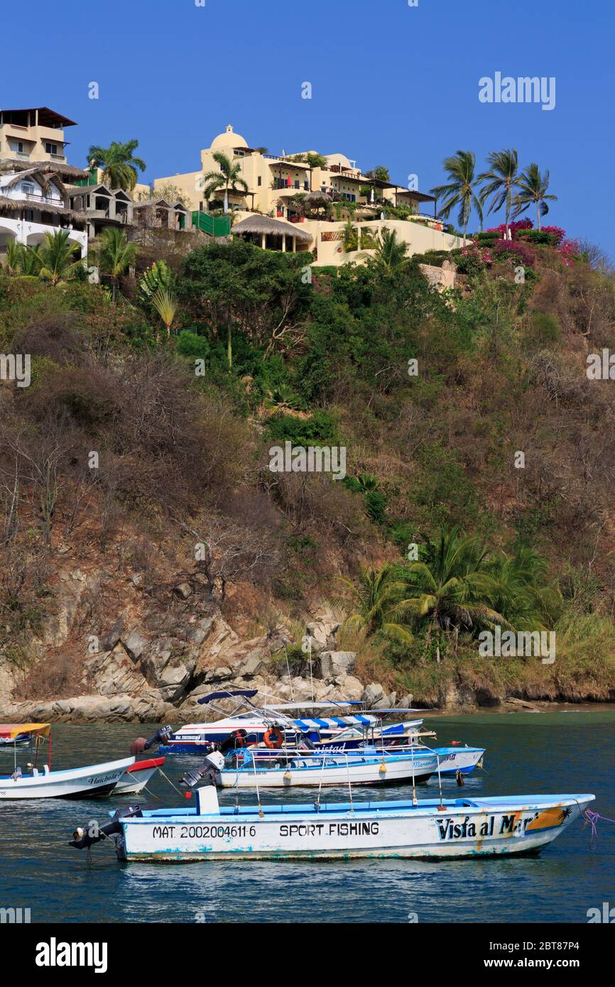 Santa Cruz Hafen, Huatulco, Oaxaca, Mexiko Stockfoto