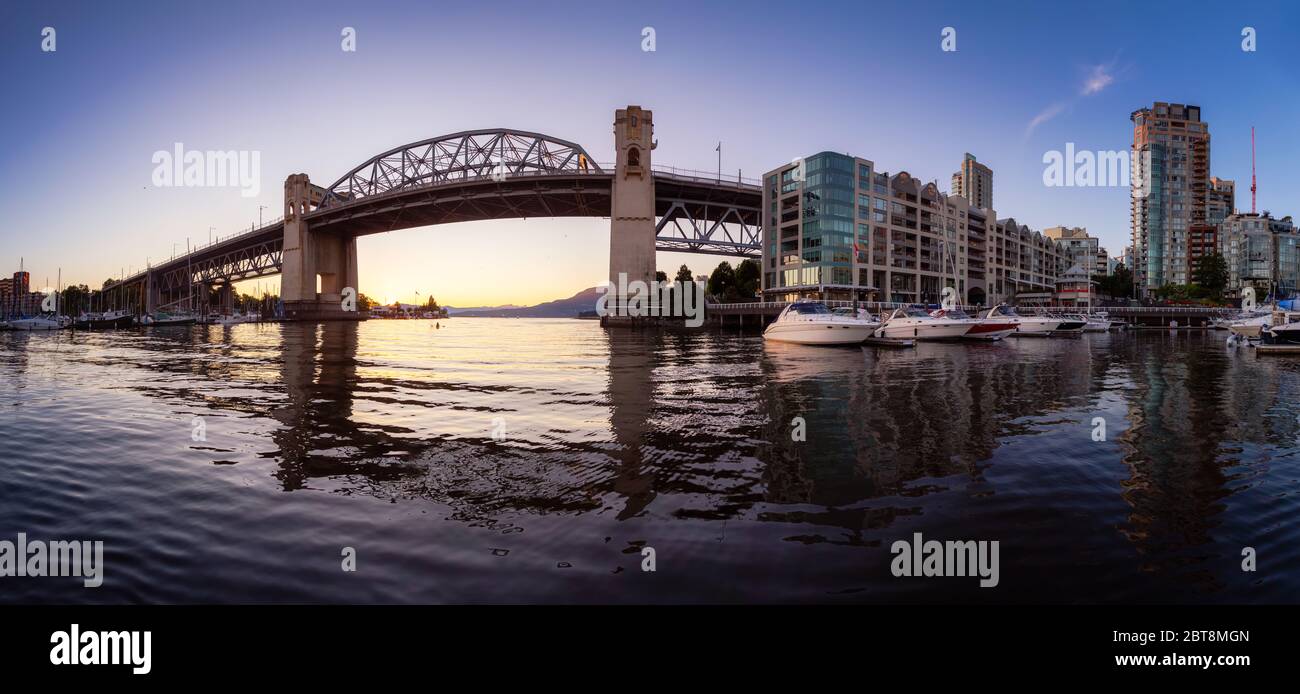 False Creek, Downtown Vancouver, British Columbia, Kanada. Stockfoto