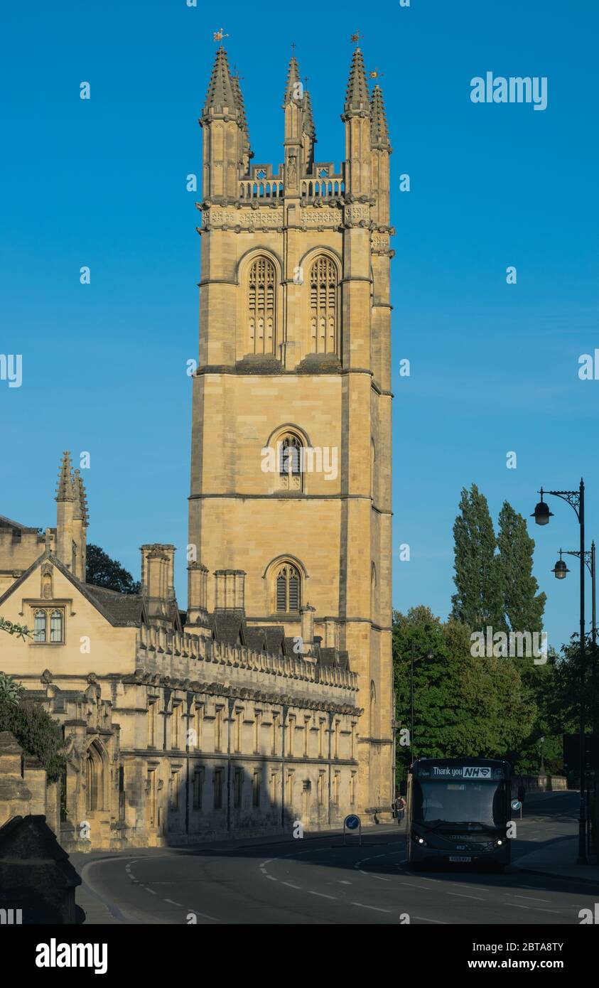 Vielen Dank an den National Health Service (NHS), Magdalen College - Oxford Stockfoto