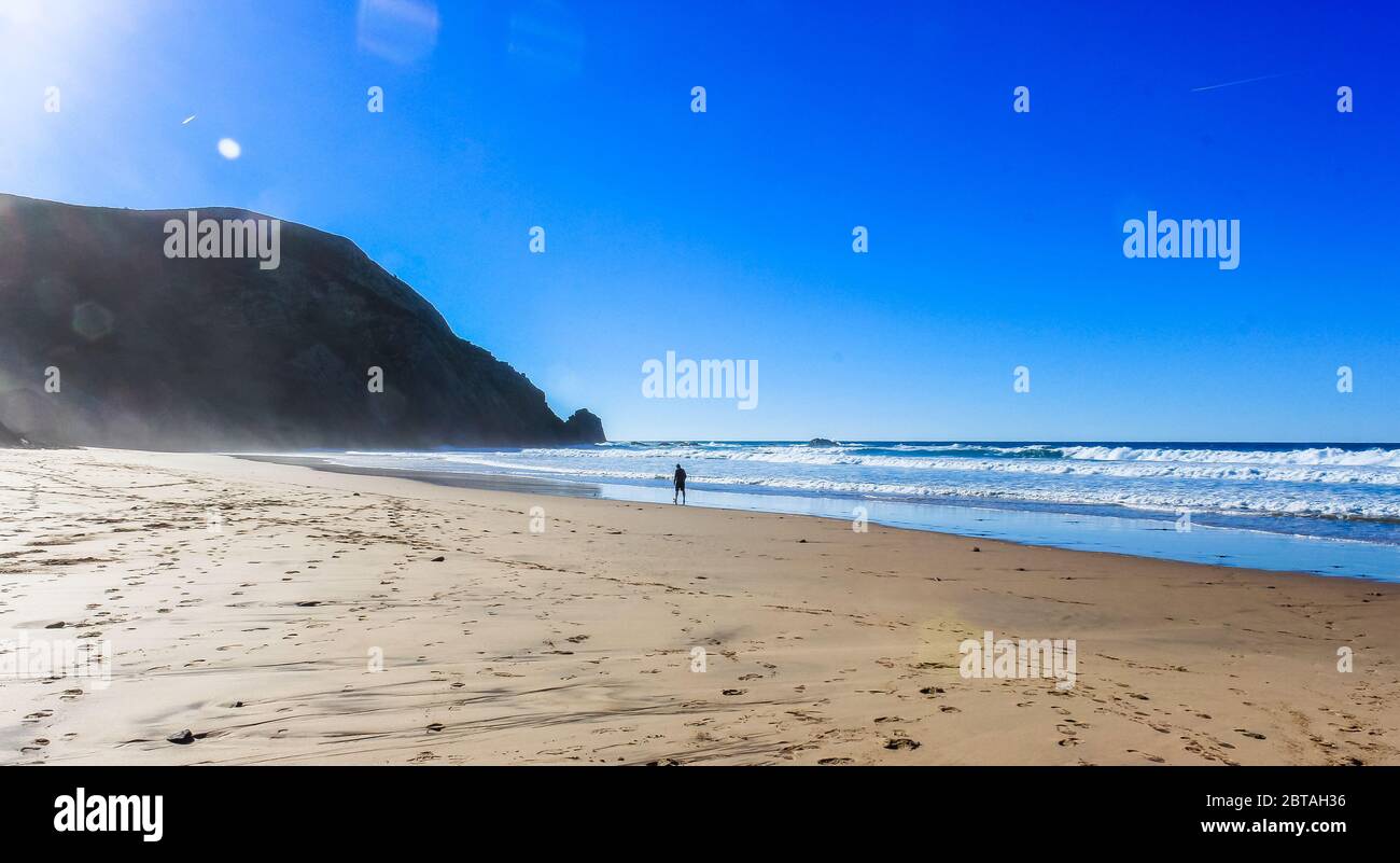 Castelejo Strand - Algarve Westküste - Sudeste Naturpark Stockfoto