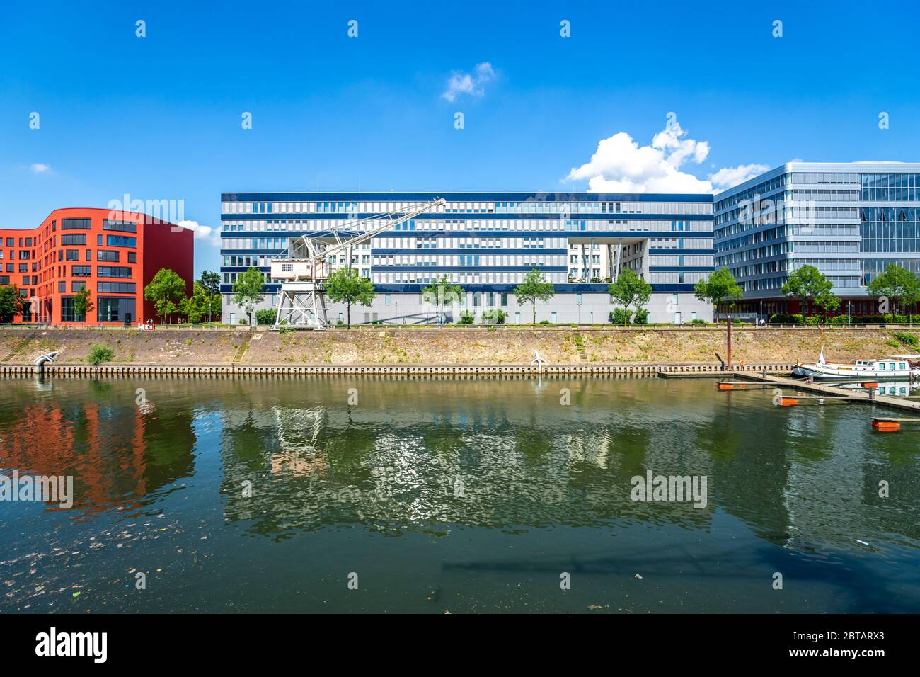 Marina in Duisburg, NRW, Deutschland Stockfoto