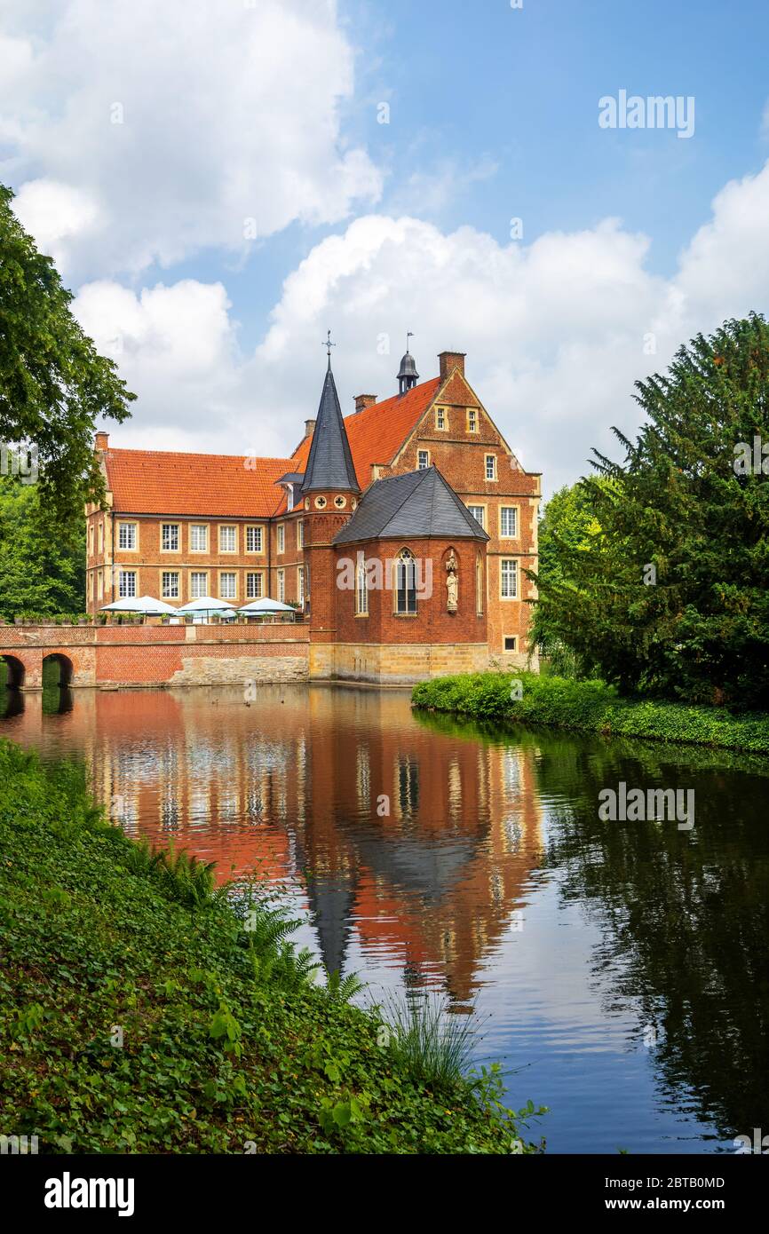 Schloss in Hülshoff in Münster, Deutschland Stockfoto