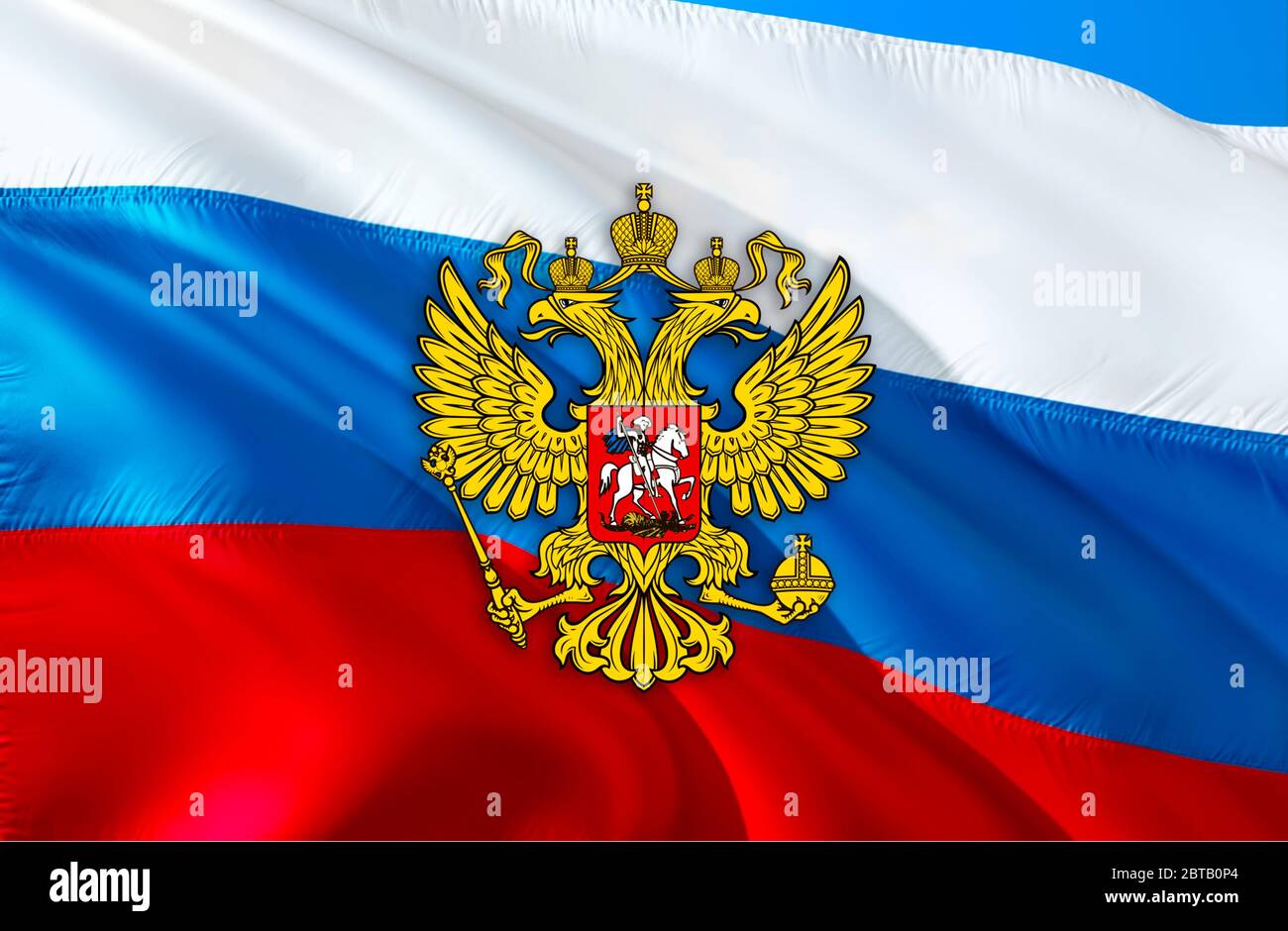 https://c8.alamy.com/compde/2btb0p4/russland-emblem-auf-der-russischen-foderation-flagge-design-auf-russland-hintergrund-3d-rendering-russland-flagge-hintergrund-fur-russische-feiertage-russland-flagge-backgroun-2btb0p4.jpg