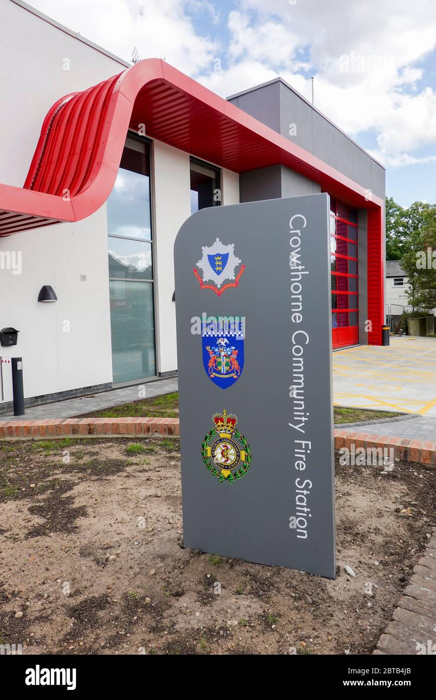 Crowthorne Community Fire Station Stockfoto