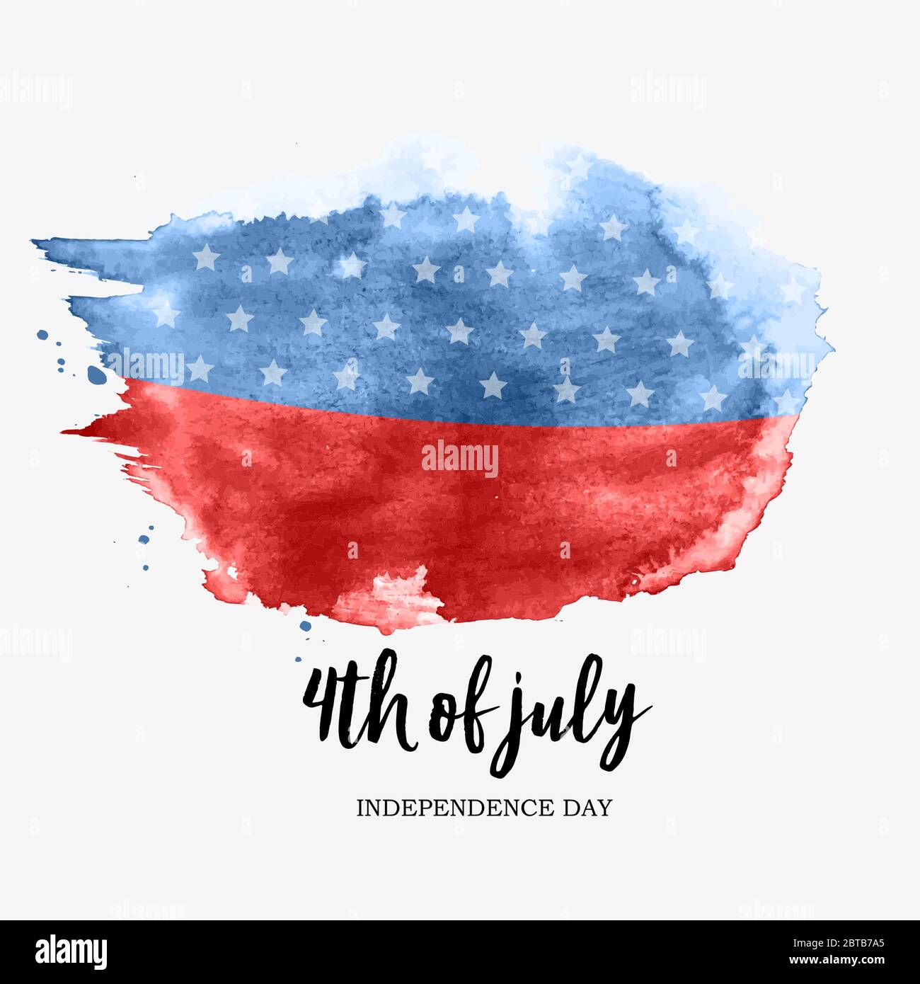 Unabhängigkeitstag USA 4. Juli Hintergrund. Vektorgrafik Stock Vektor