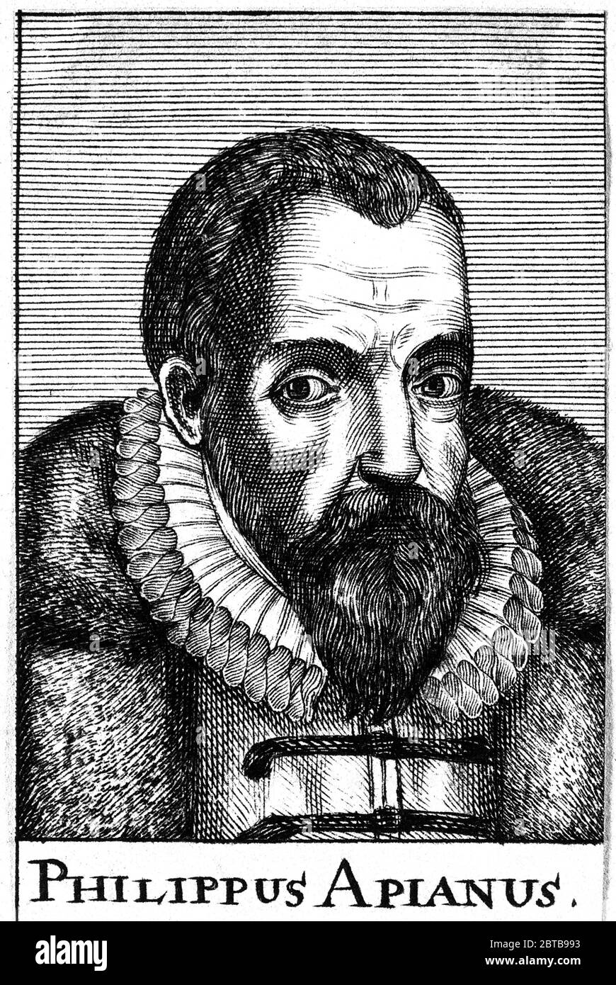 1580 ca. , DEUTSCHLAND : der deutsche Mathematiker, Kartograph und Phisiker PHILIPP APIAN aka Philippus APIANUS aka FILIPPO APIANO ( 1531 - 1589 ), Sohn des berühmten Astronomen PETER APIAN aka PETRUS APIANUS aka PIETRO APIANO ( 1495 - 1552 ). Porträt von 1668 .- Peter Bennewitz oder Peter Bienewitz - ritratto - Portrait - SCIENZIATO - SCIENZA - WISSENSCHAFT - WISSENSCHAFTLER- GESCHICHTE - fotostoriche - MATEMATICA - MATEMATICA - MATHEMATICS - MATHEMATICS - MATHEMATICS - Medico - Medic - Medicina - Medicine - illustrazione - Illustration - Gravur - incisione - cartografo - cartografia - b Stockfoto