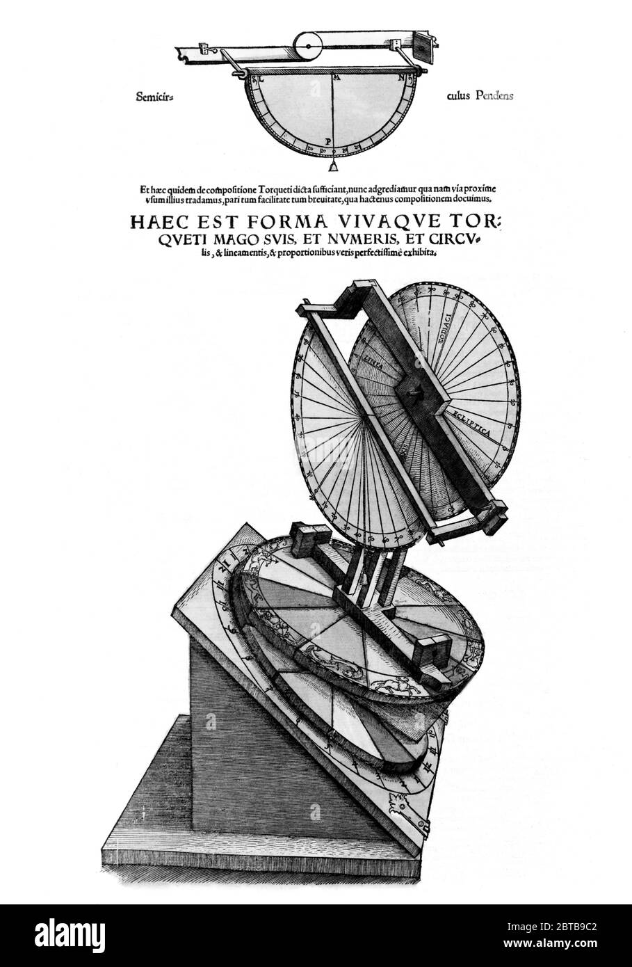 1540 , DEUTSCHLAND : der deutsche Kartograph, Astronom und Mathematiker PETER APIAN alias PETRUS APIANUS alias PIETRO APIANO ( 1495 - 1552 ). Abbildung zeigen ein Torquetum, ein Messgerät aus dem XV Jahrhundert, aus dem Buch ASTRONOMICUM CAESAREUM (1540) .- TORQUETO - Peter Bennewitz oder Peter Bienewitz - CARTOGRAFO - CARTOGRAFIA - KARTOGRAPHIE - GEOGRAFIE - GEOGRAPHIE - WISSENSCHAFTLER- GESCHICHTE - fotostoriche - COSMOGRAFIA - COSMOGONIA - ASTRONOMIA - ASTRONOMIE - ASTRONOM - ASTRONOMIO - Illustration - Illustration - Gravur - Incisione - Kartografo - Kartografia -- - ARCHIVIO GBB Stockfoto