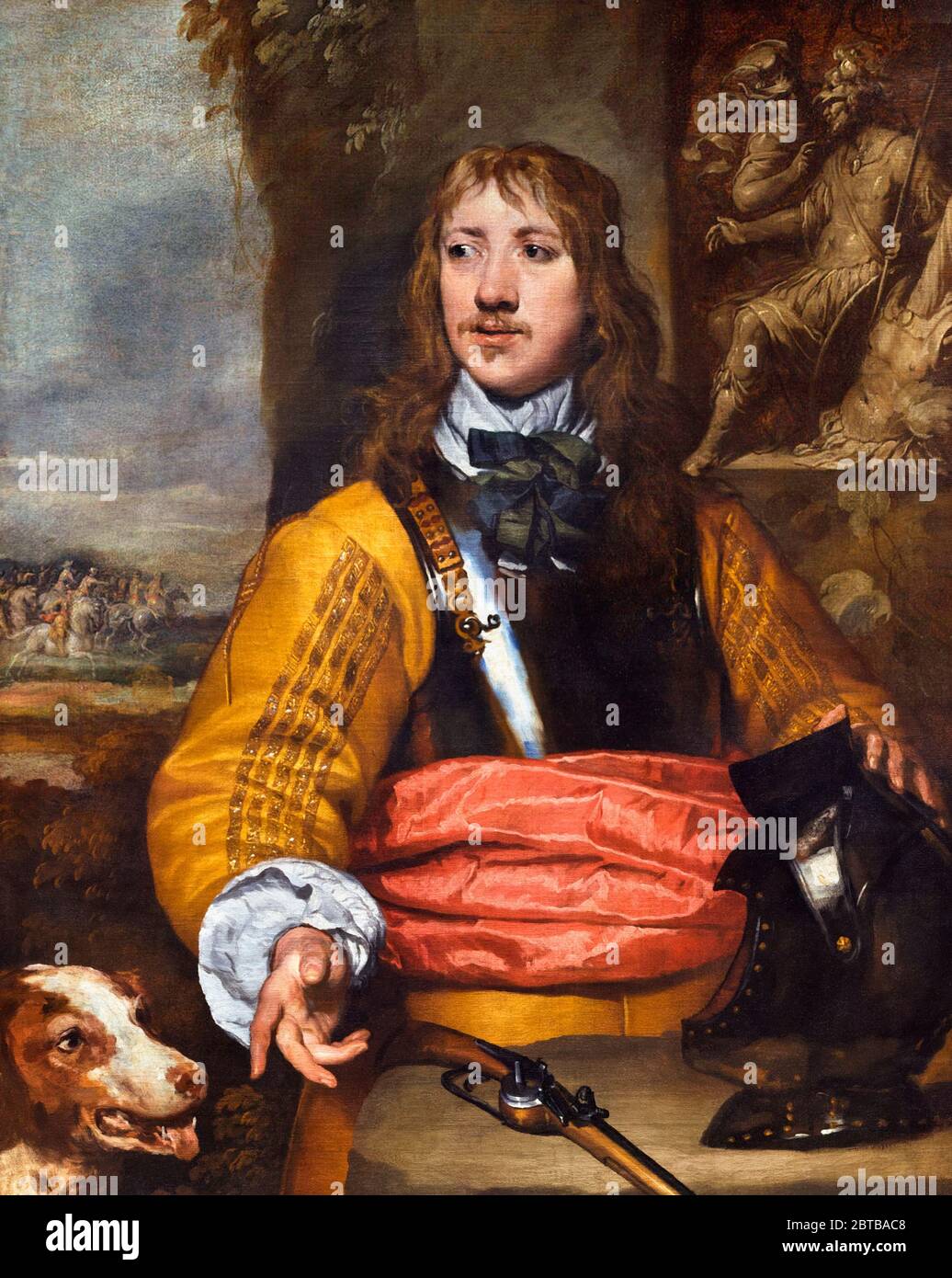 Richard Neville (1615-1676), Porträt von William Dobson, Öl auf Leinwand, um 1643. Neville war ein Royalist Kommandant im englischen Bürgerkrieg, kam an Bedeutung in der ersten Schlacht von Newbury (1643). Stockfoto