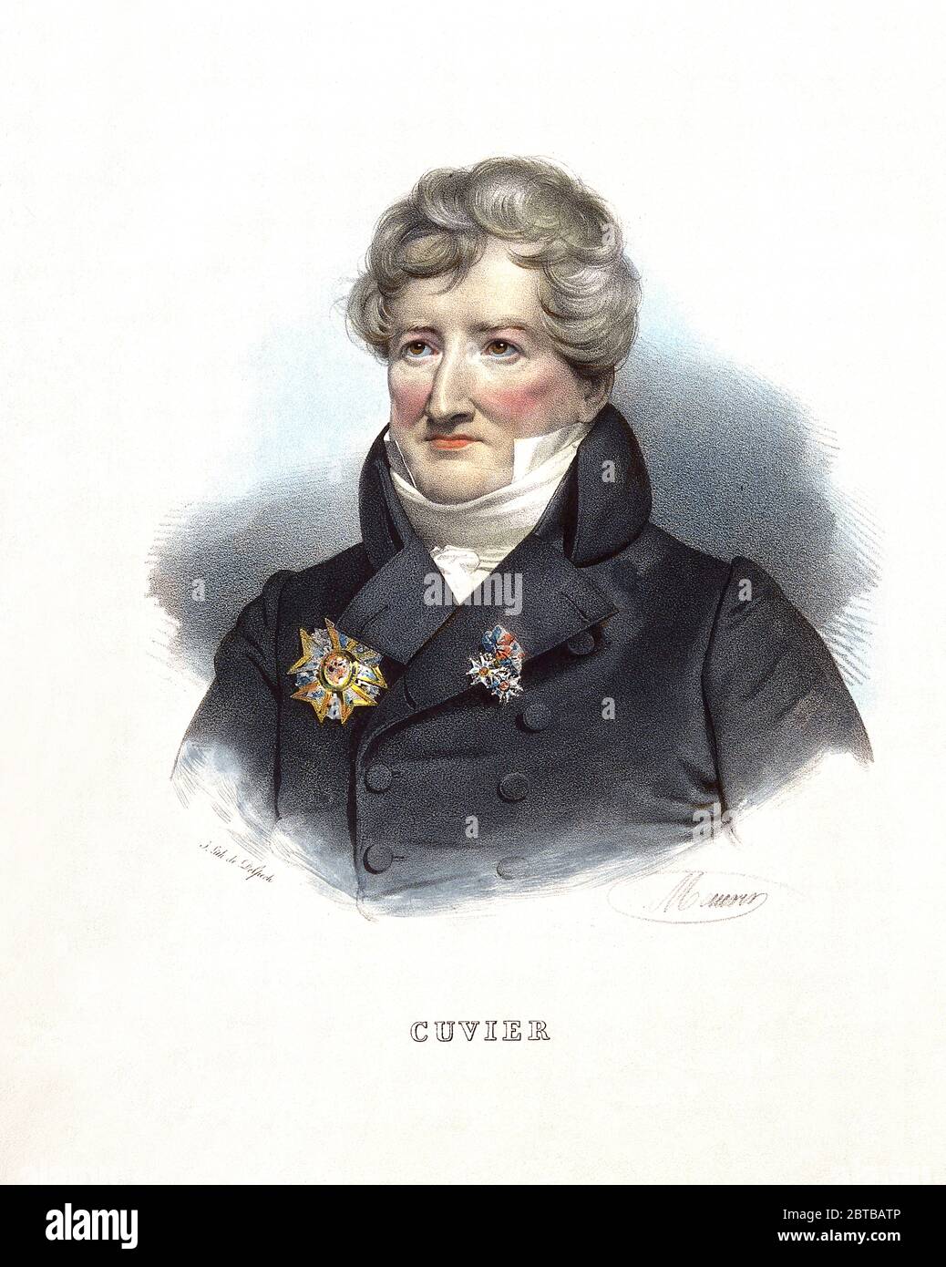 1830 Ca, FRANKREICH : der französische Anatom und Paläontologe Baron GEORGES CUVIER ( 1769 - 1832 ) . Porträt von Delpech nach Nicolas-Eustache Maurin ( 1799 - 1850 ). - ZOOLOGE - ZOOLOGO - ZOOLOGIA - FOSSILE - FOSSIOLI - ZOOLOGIE - BIOLOGIA - BIOLOGIE - BIOLOGO - BIOLOGE - PALEONTOLOGO - PALÄONTOLOGIA - ANATOMIE - ANATOMIE - ANATOM - ANATOMISTA - GESCHICHTE - FOTO STORICA STORICHE - WISSENSCHAFTLER - PORTRAIT - RITRATTO - - DOTTORE - MEDICO - MEDICINA - Medizin - SCIENZA - WISSENSCHAFT - DOTTORE - MEDIZINER - illustrazione - Illustration - Gravur - Inzisione - Halsband - colletto -- Archivio G Stockfoto