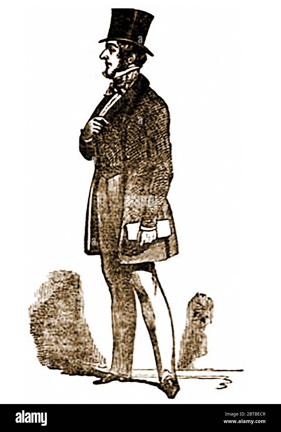 Ein 1842 erfülltes Porträt von Lord Ashley M.P, englischer Politiker, Philanthropin und Sozialreformer. Mit dem vollen Titel Anthony Ashley Cooper, 7. Earl of Shaftesbury KG (1801 – 1885), war er ein starker Unterstützer des Duke of Wellington und setzte sich für Pauper-Verrückte in der Grafschaft Middlesex und in Lunatic-Asylums ein. Ashley war auch an der Gestaltung des County Lunatic Asylums (England) Act 1828 und des Madhouses Act 1828 beteiligt. Er setzte sich auch gegen Kinderarbeit und allgemeine Reformen in Fabriken und Arbeitsplätzen, Schornsteinfeger "Kletterjungen" und "zerlumpte Schulen" ein. Stockfoto