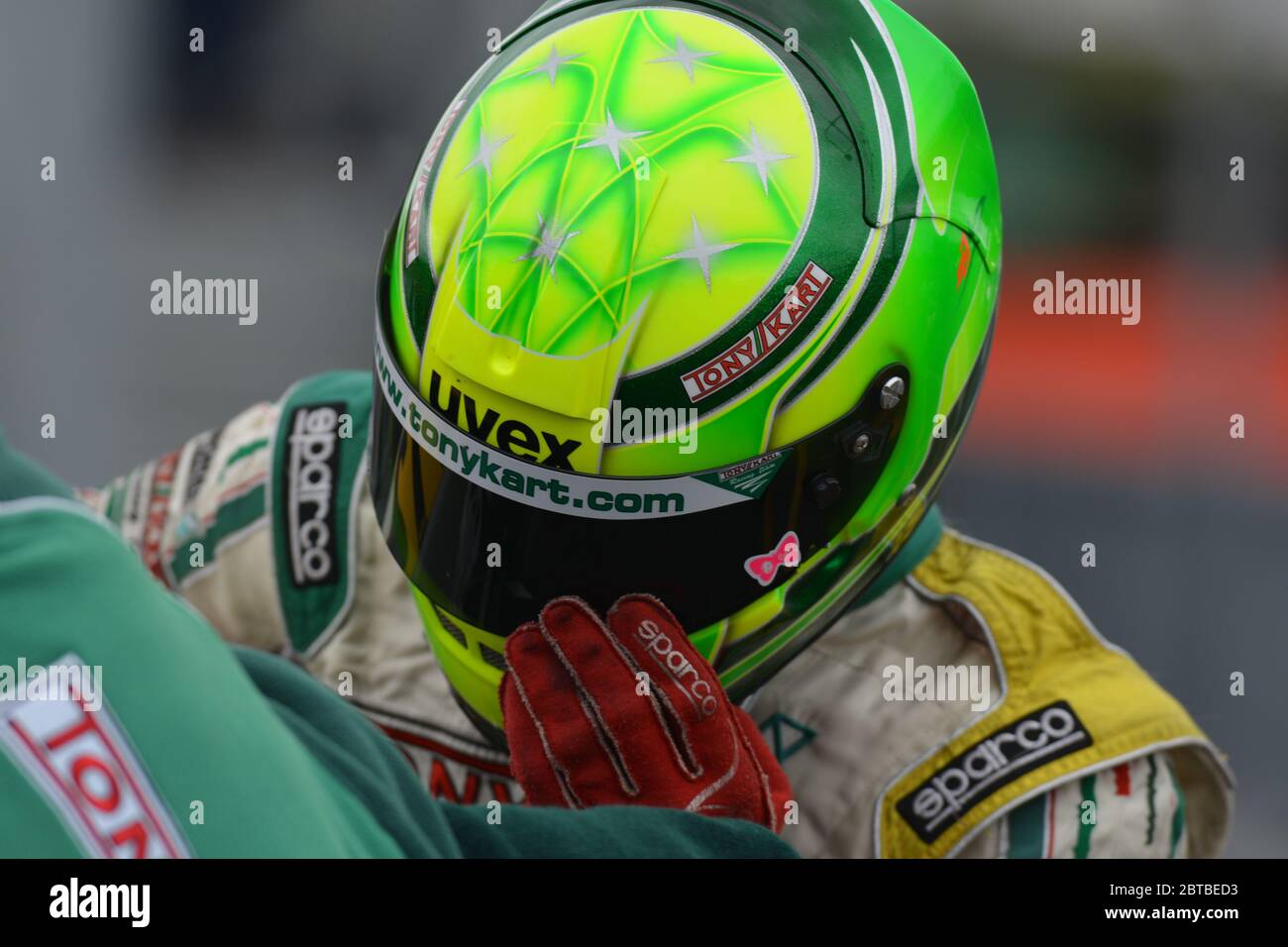 Michael Schumachers Sohn Mick Schumacher Kart-Karriere. Stockfoto