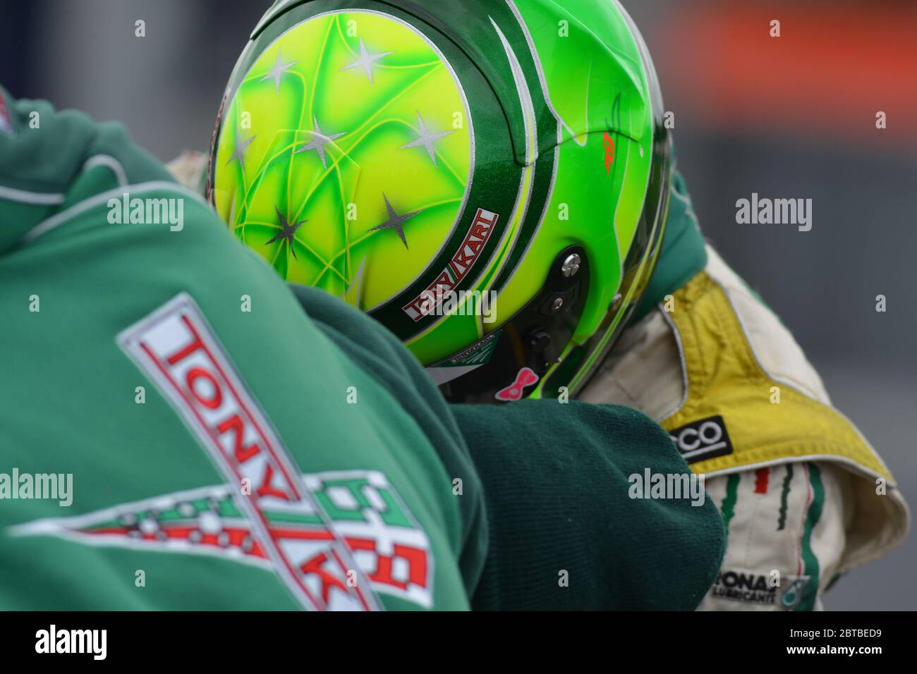 Michael Schumachers Sohn Mick Schumacher Kart-Karriere. Stockfoto