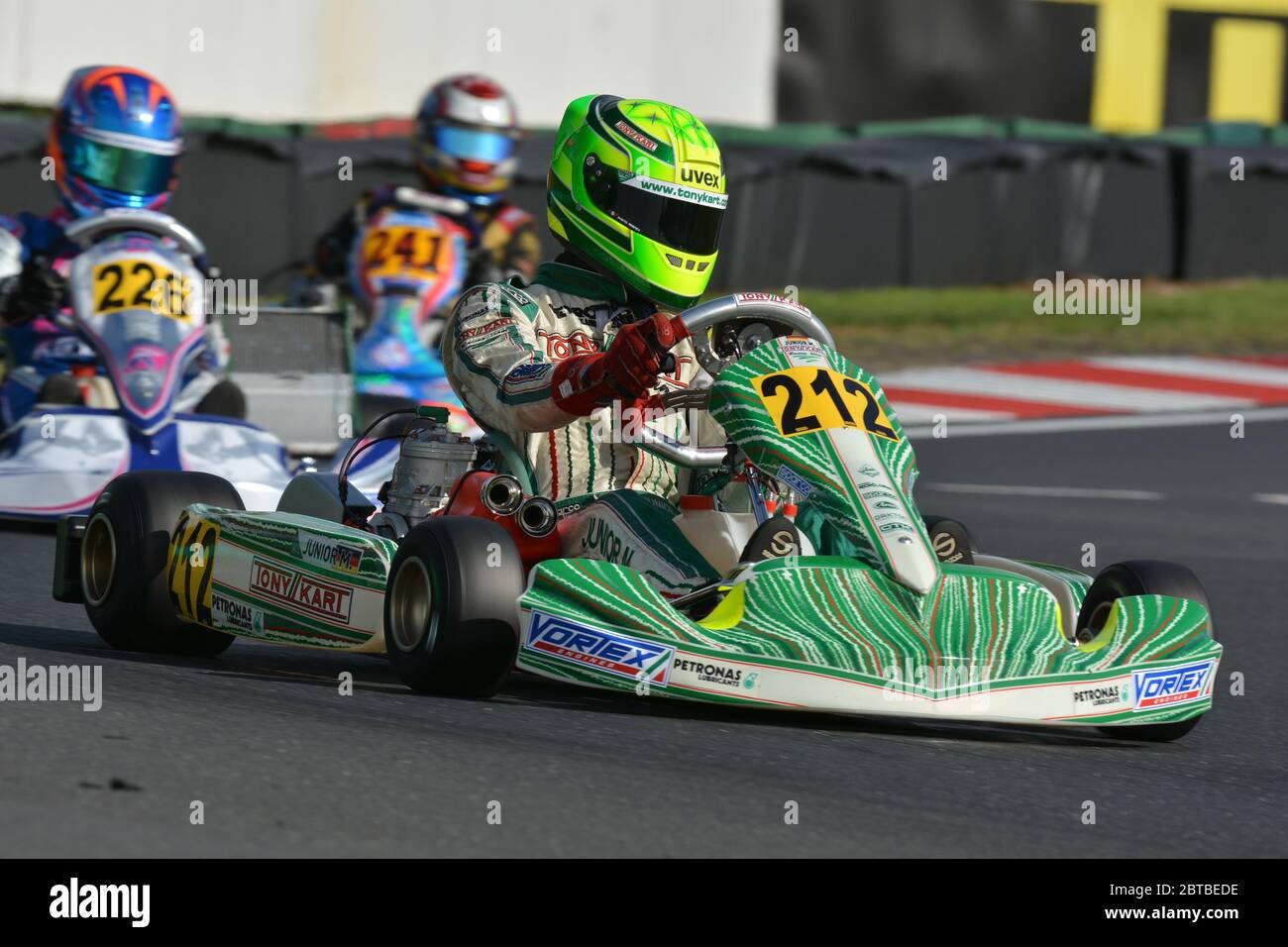 Michael Schumachers Sohn Mick Schumacher Kart-Karriere. Stockfoto