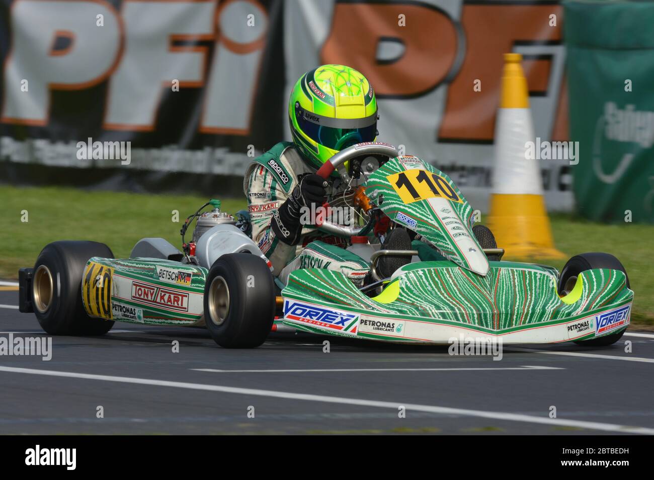 Michael Schumachers Sohn Mick Schumacher Kart-Karriere. Stockfoto