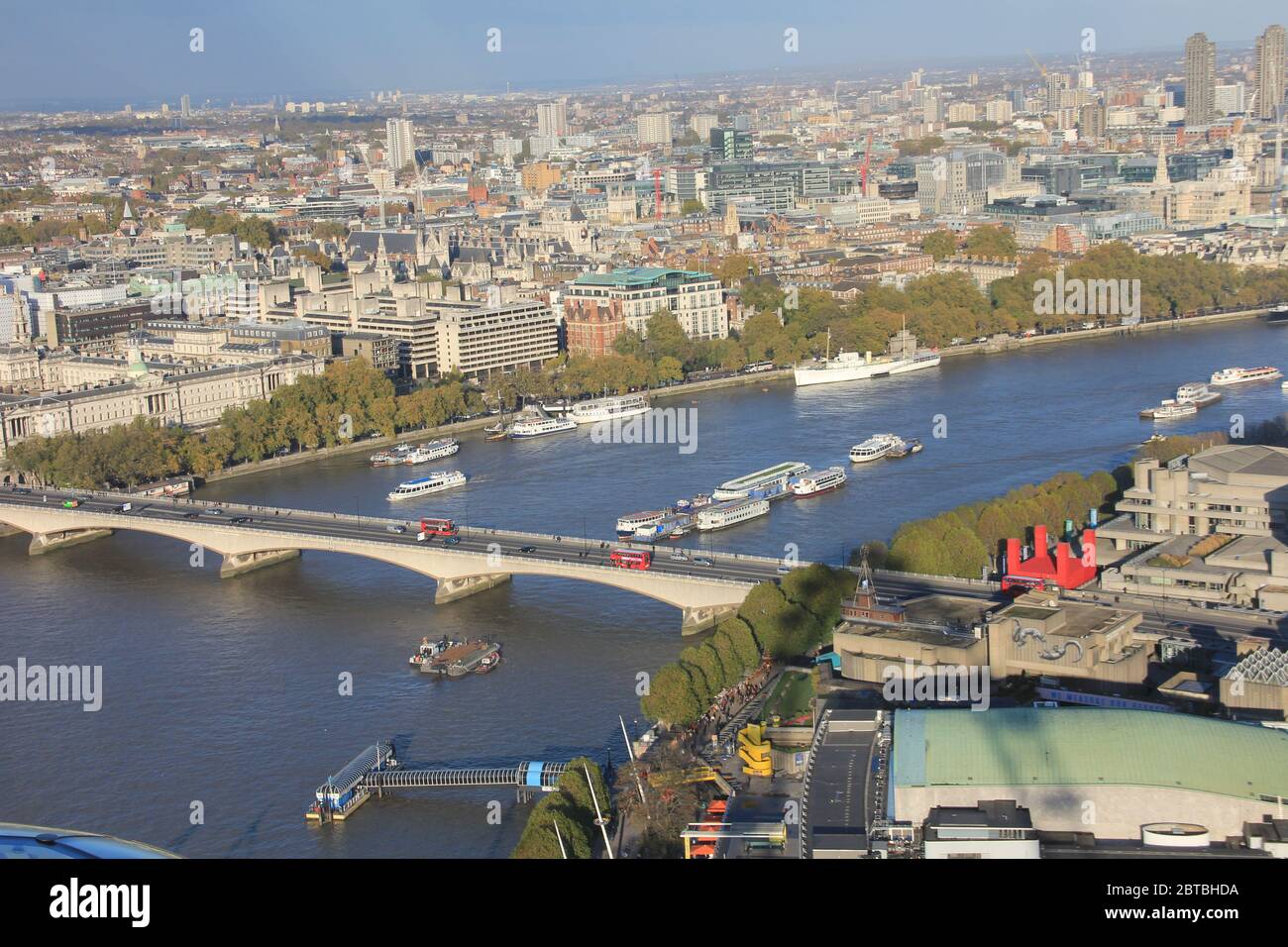 Die Themse in London, England Stockfoto