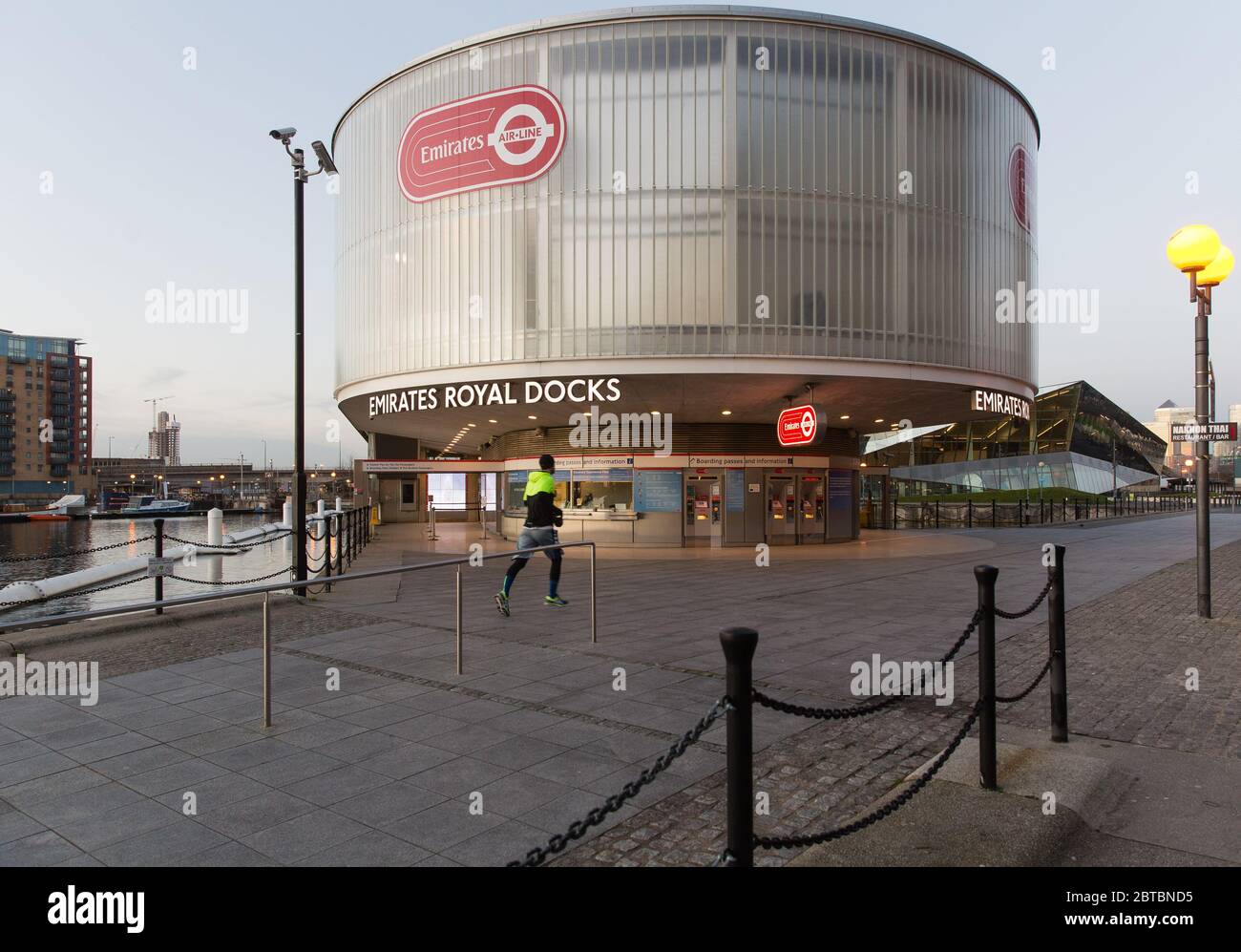 Emirates Royal Docks Stockfoto