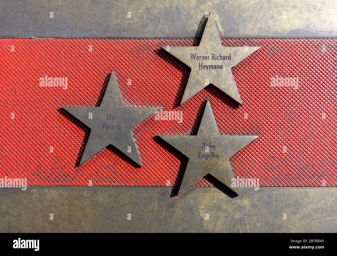 Stars von Werner Richard Heymann, Jost Vacano und Anke Engelke, Boulevard der Sterne, Berlin Stockfoto