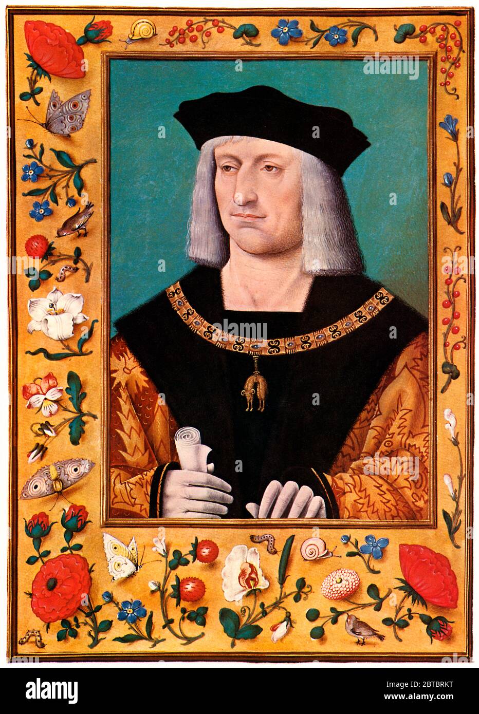 Kaiser Maximilian I., Heiliger Römischer Kaiser von 1508 bis zu seinem Tod im Jahre 1519, erfolgreicher Chef des Hauses Habsburg Stockfoto