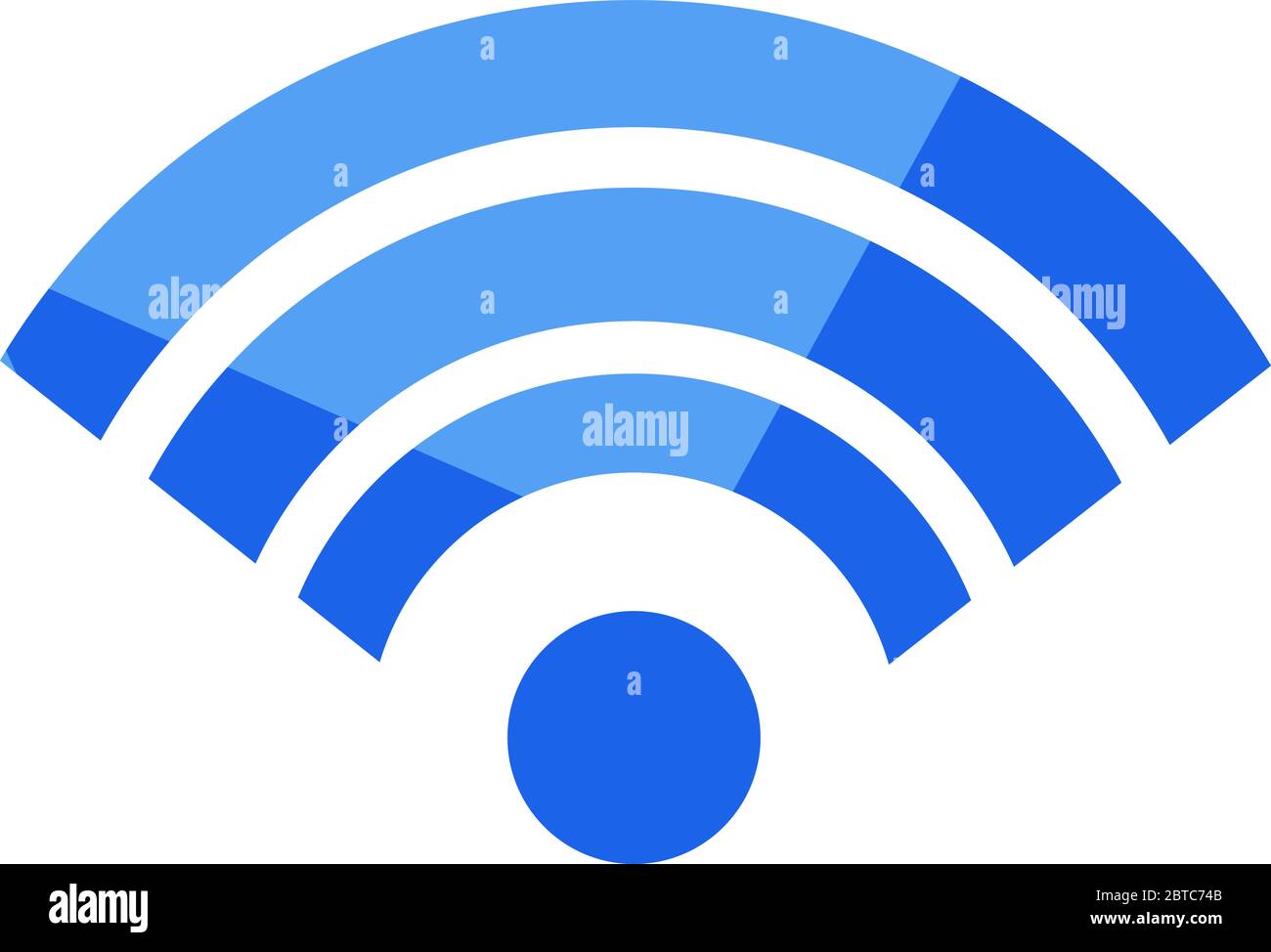 Wi-Fi-Zeichen, Illustration, Vektor auf weißem Hintergrund Stock Vektor