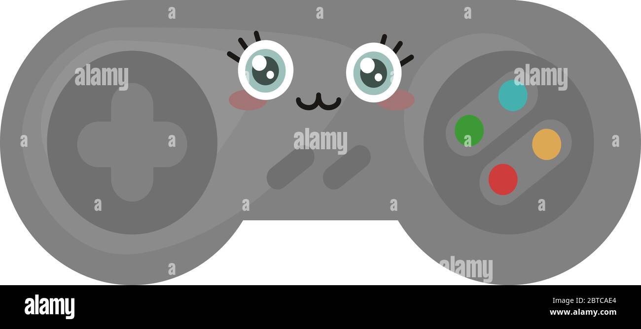 Niedliche Gamepad , Illustration, Vektor auf weißem Hintergrund Stock Vektor