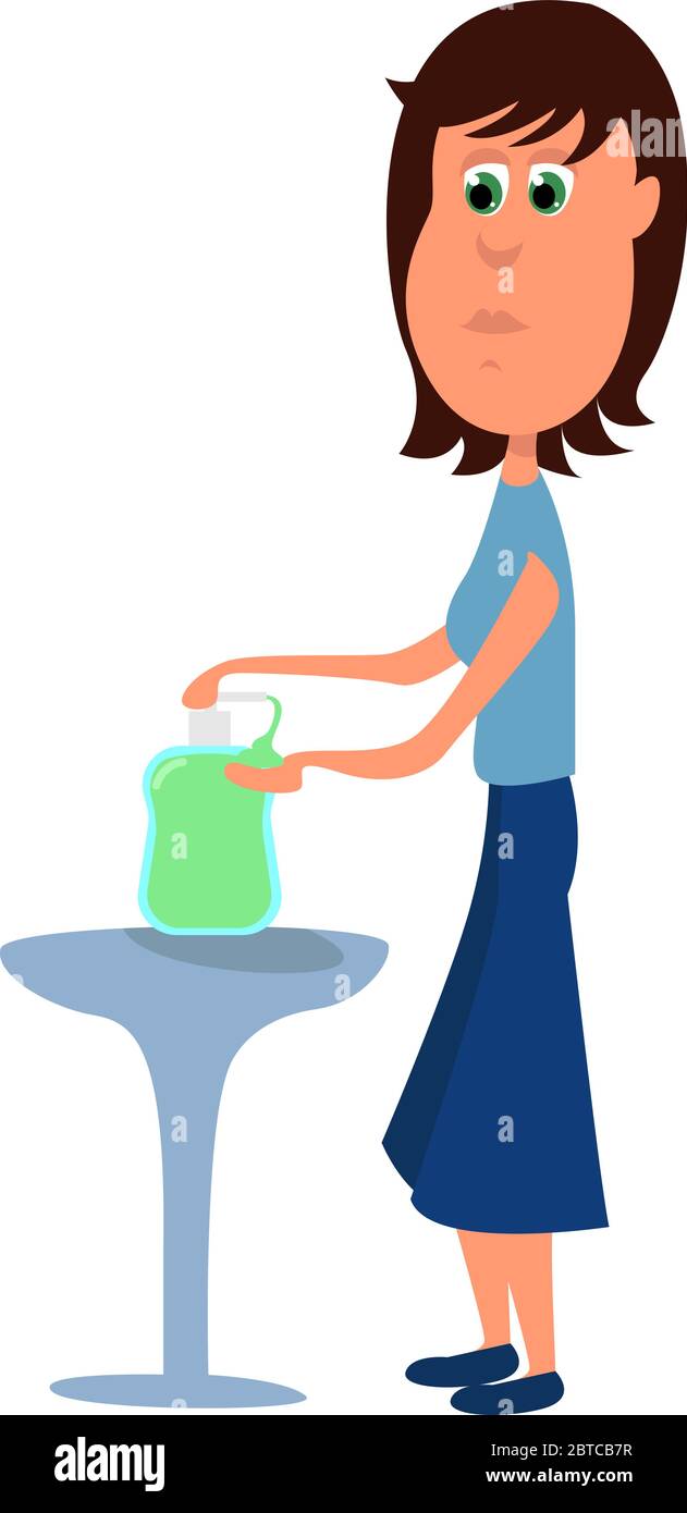 Handhygiene , Illustration, Vektor auf weißem Hintergrund Stock Vektor Handhygiene , Illustration, Vektor auf weißem Hintergrund Stock Vektor