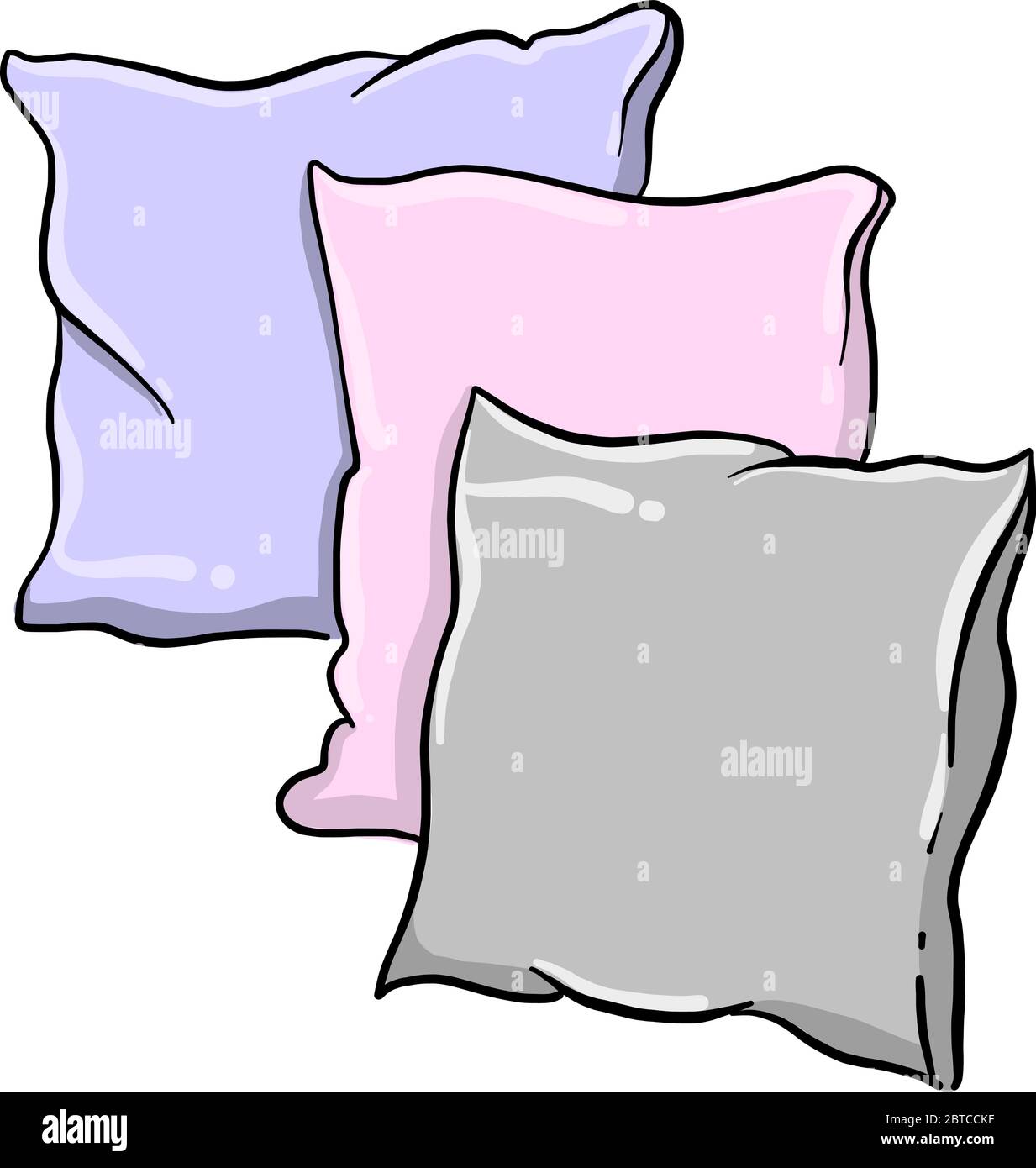 Kissen , Illustration, Vektor auf weißem Hintergrund Stock Vektor