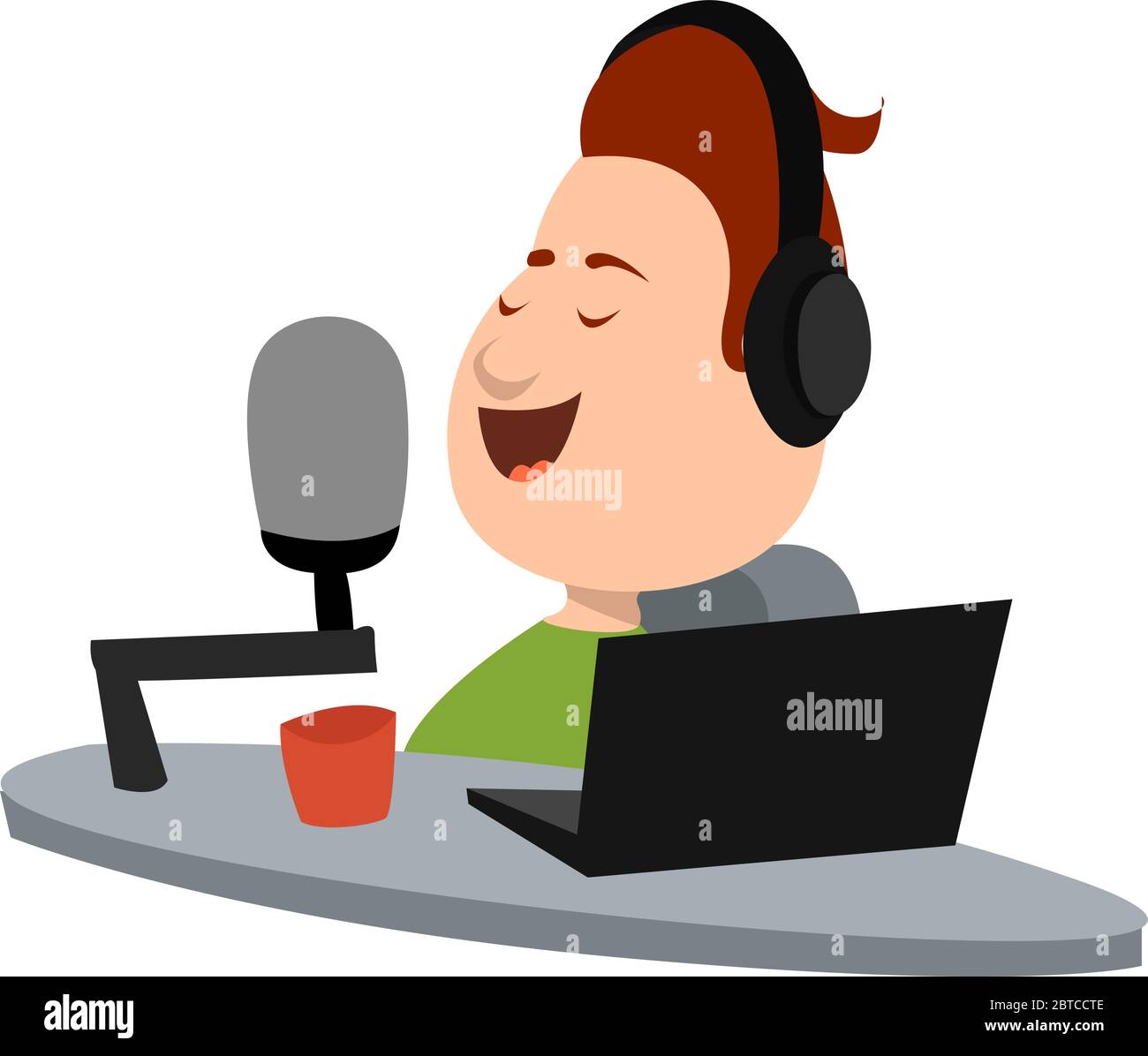 Funkgerät , Illustration, Vektor auf weißem Hintergrund Stock Vektor