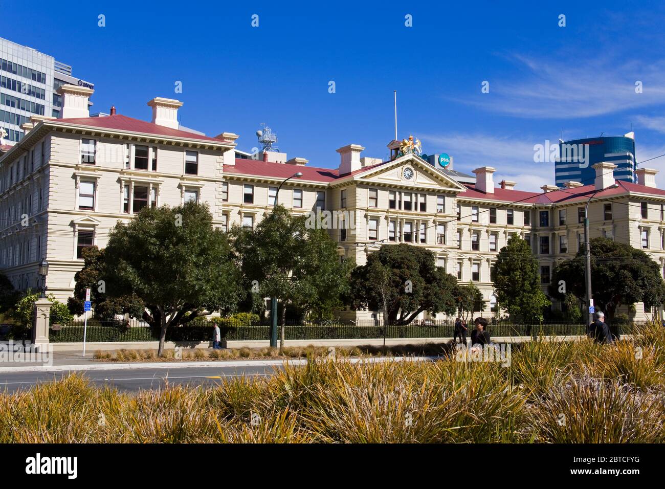 Law School (alte Regierungsgebäude) in Victoria University, Wellington City, North Island, Neuseeland Stockfoto