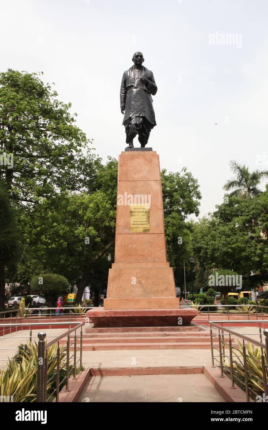 Statue von Sardar Vallabhbhai Patel in Patel Chowk, in Neu Delhi, Indien, Statue der Einheit, (Foto Copyright © Saji Maramon) Stockfoto