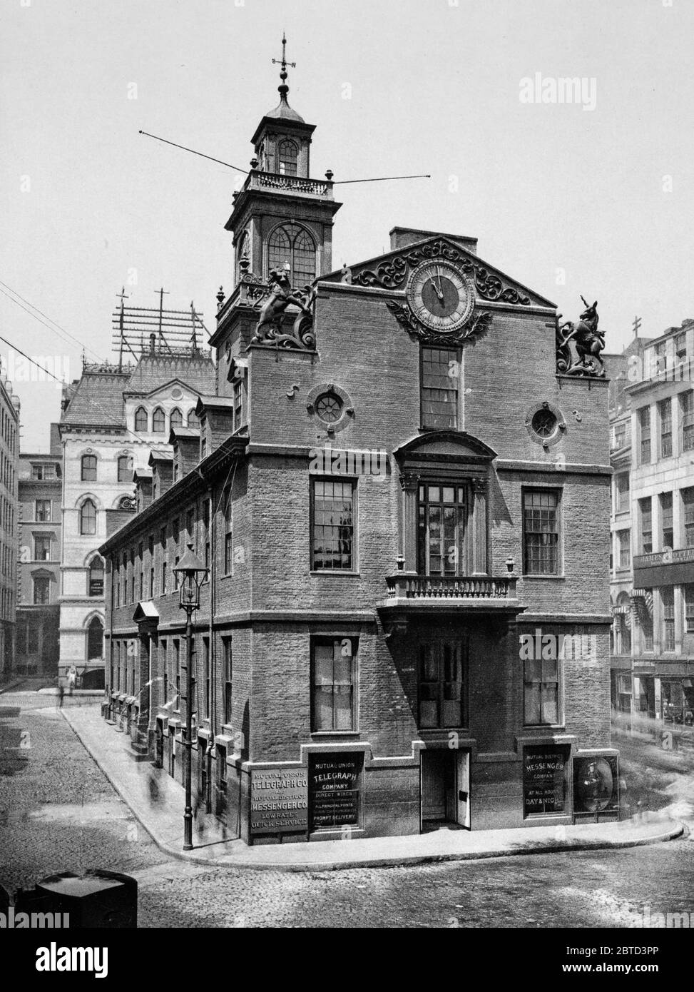 Das Old State House, Boston Ca. 1900 Stockfoto