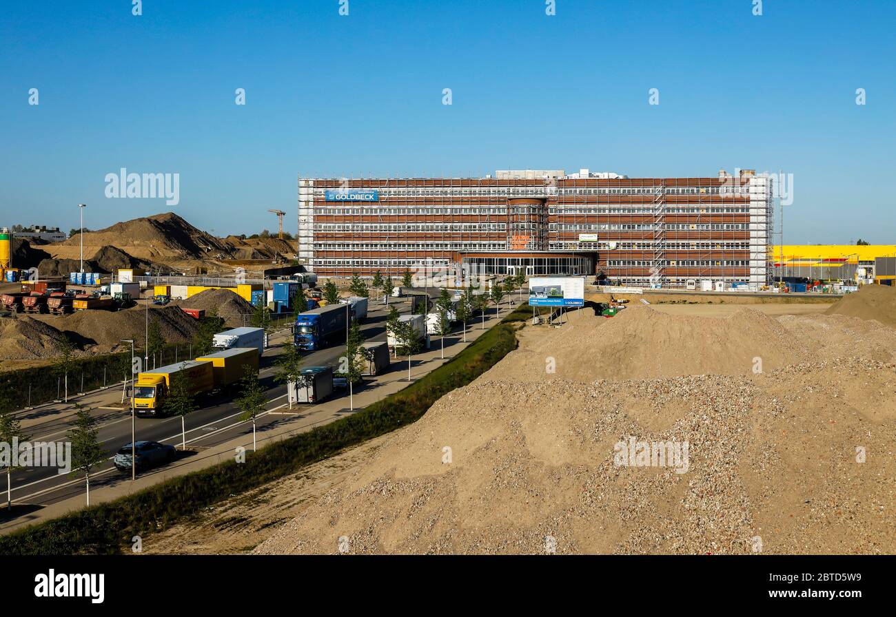 Bochum, Ruhrgebiet, Nordrhein-Westfalen, Deutschland - Mark 51 7, Konversion des ehemaligen Opel Werks Bochum Gelaendes, das Opel-Verwaltungsgebäude w Stockfoto