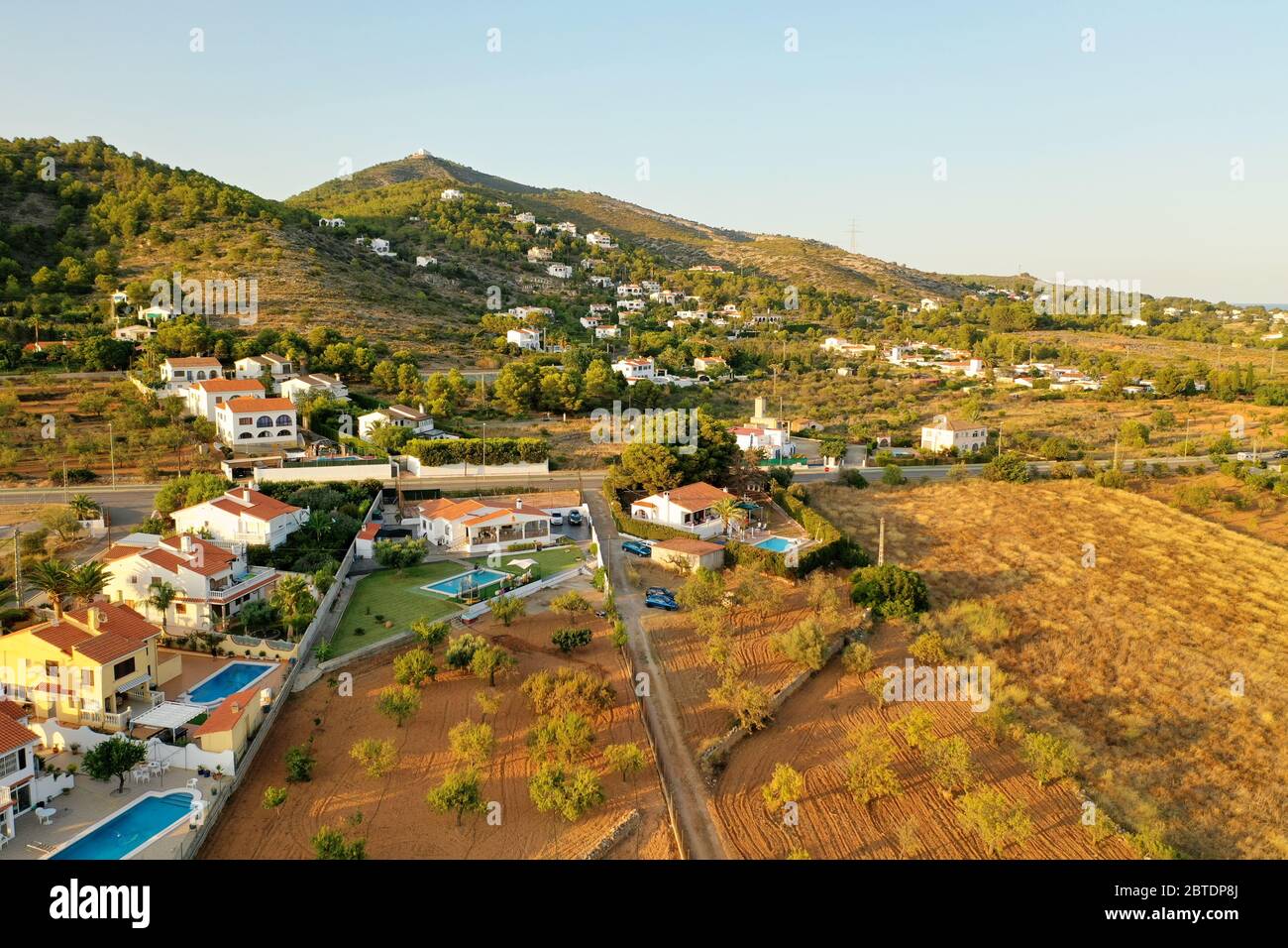 Naturpark Alcossebre & Serra Ira (Ermita de Santa Lucia), Alcala de Xivert, (Chivert), Valencia, Costa del Azahar, Spanien. Wunderschönes Land Stockfoto