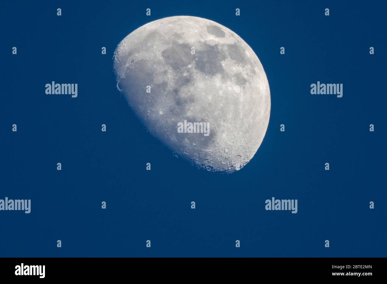 Waxing Crescent Moon, Deutschland, Bayern Stockfoto