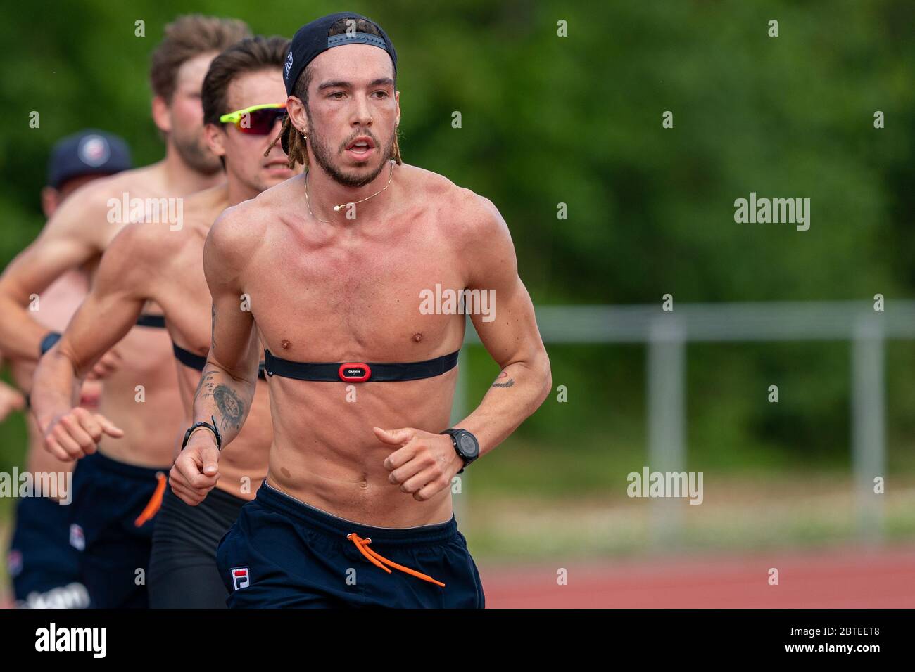 20. Mai 2020 Heerenveen, Niederlande Shorttrack, Dylan Hoogerwerf Gesehen während der Trainingseinheit der niederländischen Shorttrack-Nationalmannschaft am 20. Mai 2020 in Heerenveen, Niederlande Stockfoto