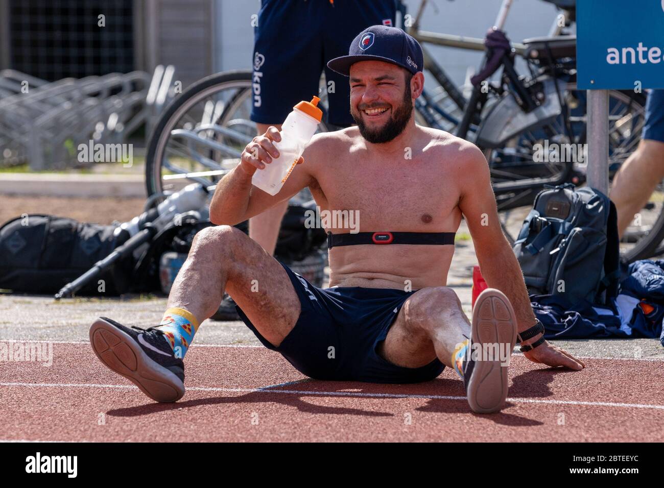 20. Mai 2020 Heerenveen, Niederlande Shorttrack, Sjinkie Knegt Gesehen während der Trainingseinheit der niederländischen Shorttrack-Nationalmannschaft am 20. Mai 2020 in Heerenveen, Niederlande Stockfoto