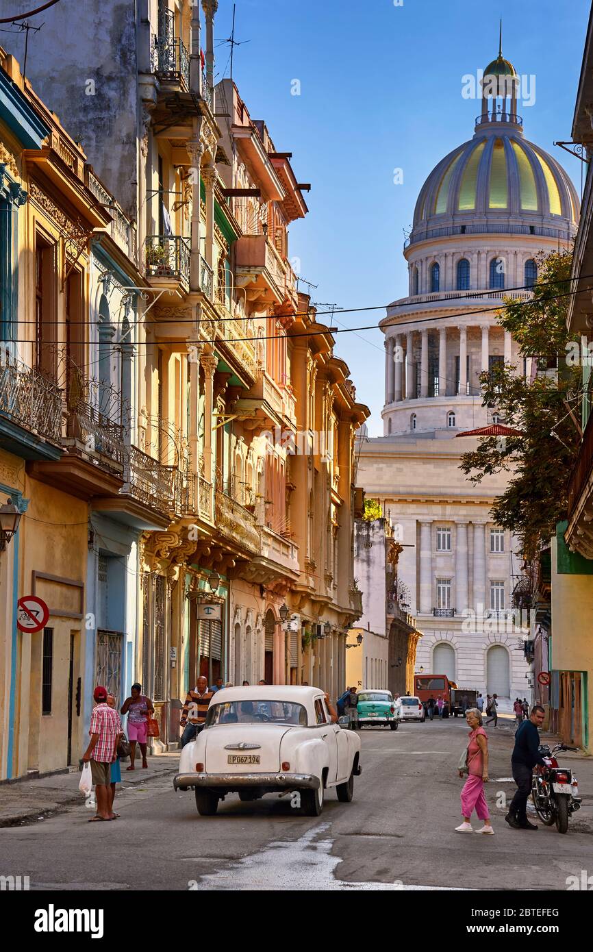 National Capitol Building, Altstadt Von Havanna, Kuba Stockfoto