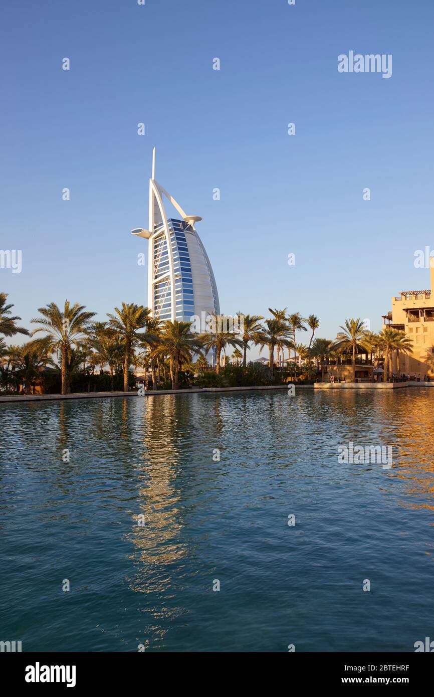 Al Arab Hotel in Jumeirah, Dubai, Vereinigte Arabische Emirate Stockfoto