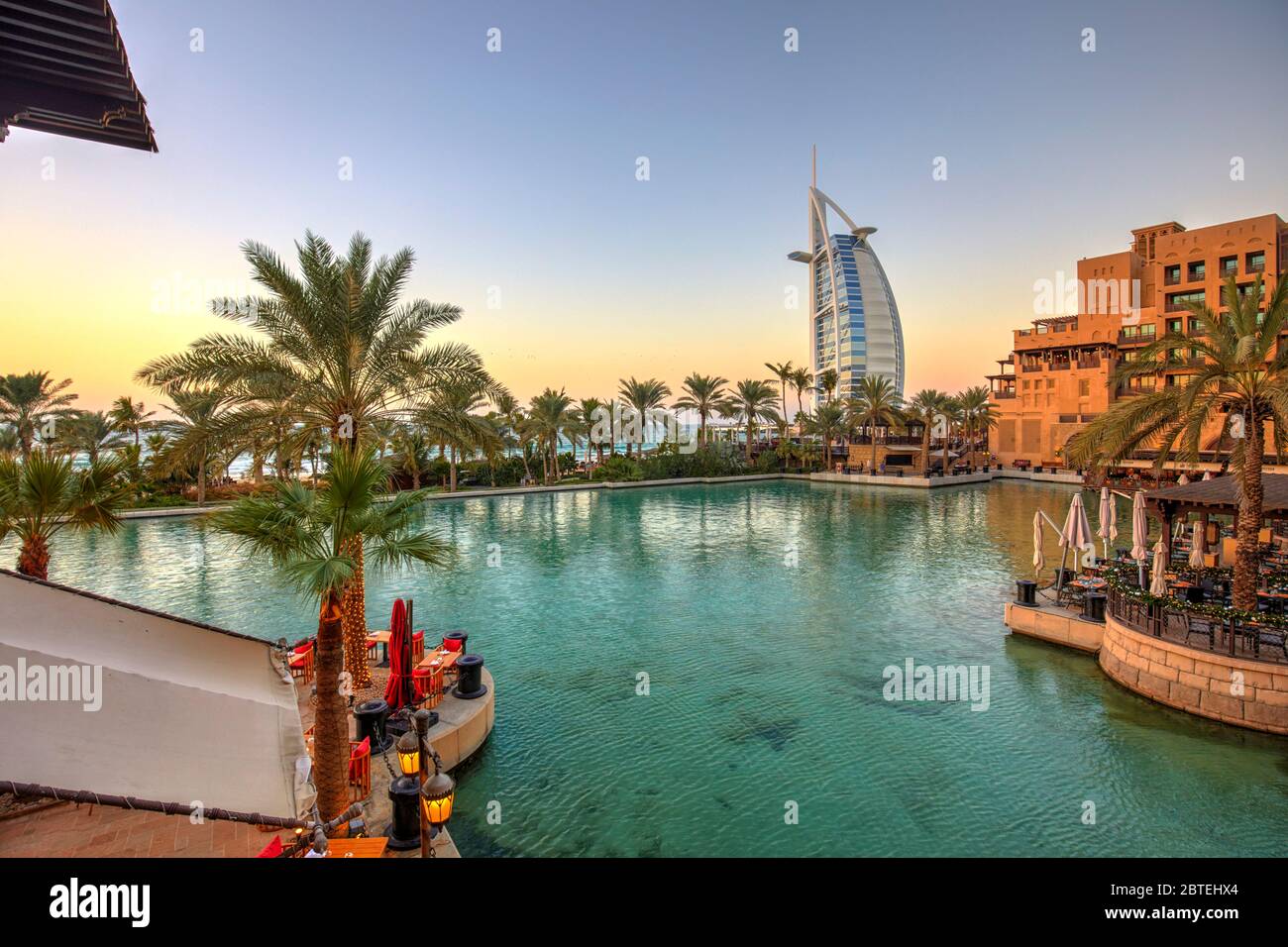 Al Arab Hotel in Jumeirah, Dubai, Vereinigte Arabische Emirate Stockfoto