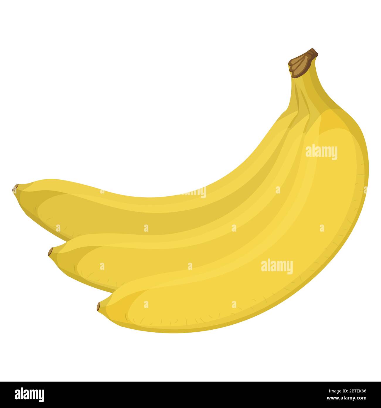 Bündel von reifen Bananen, Vektor-Illustration Stock Vektor