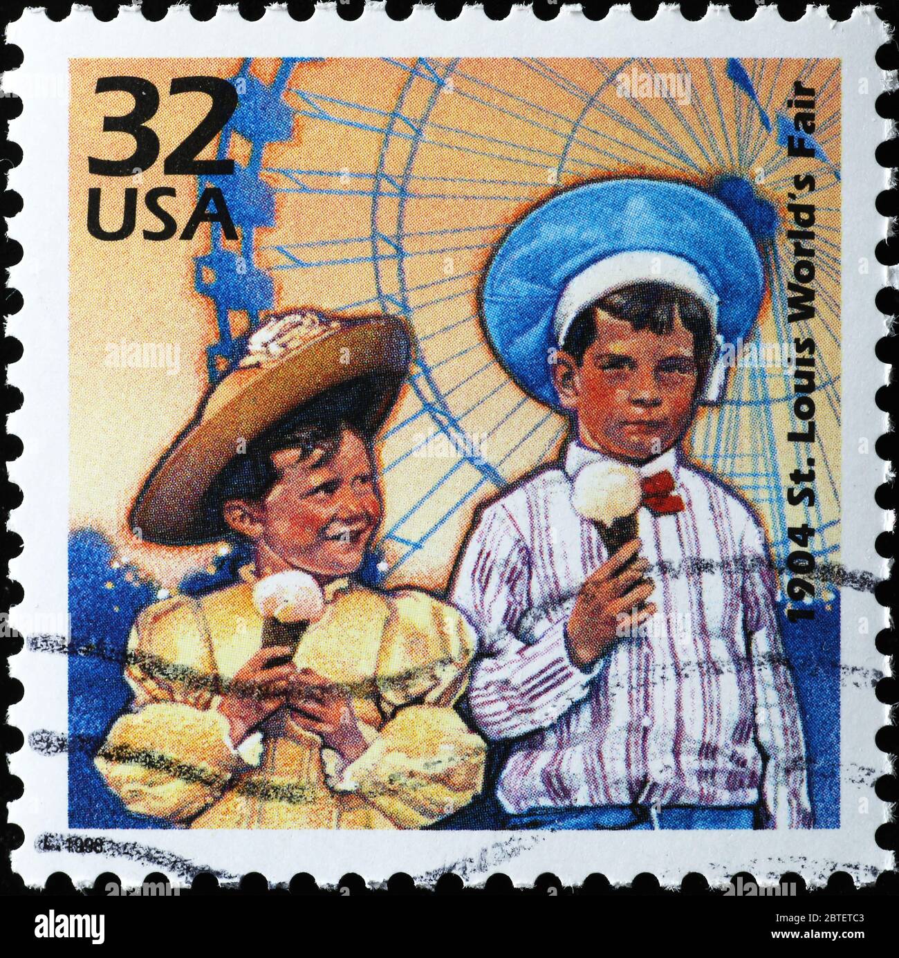 St. Louis Weltausstellung von 1904 gefeiert auf Marke Stockfoto