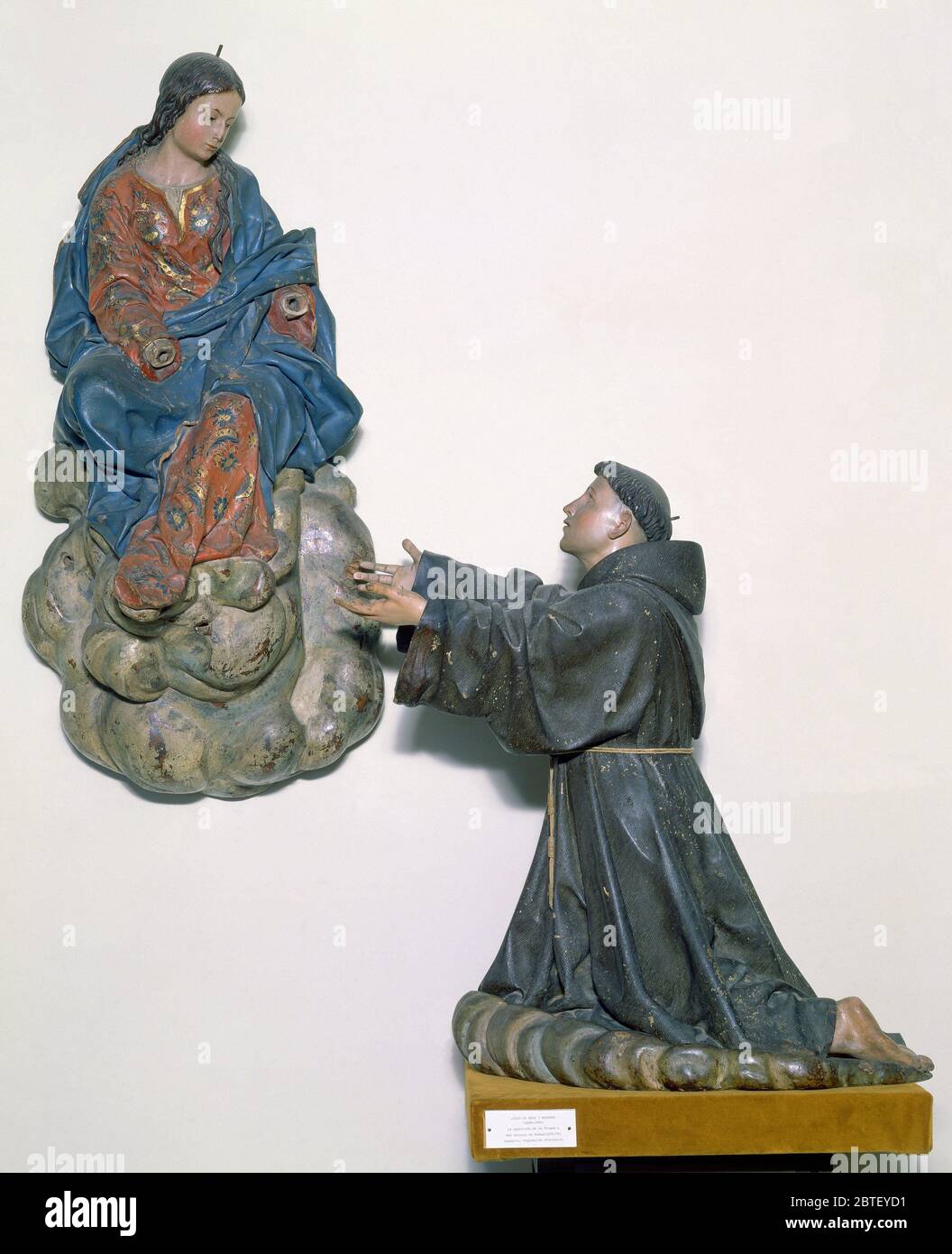 Aparicion de la virgen und san antonio de padua Fotos und