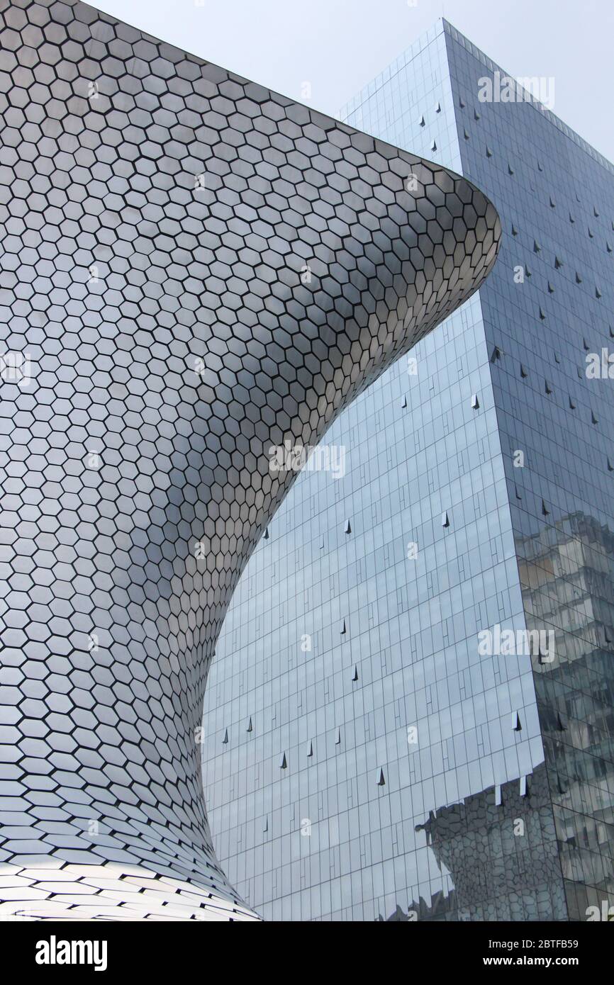 Das berühmte Soumaya Museum in Mexiko-Stadt, von Carlos Slim Stockfoto