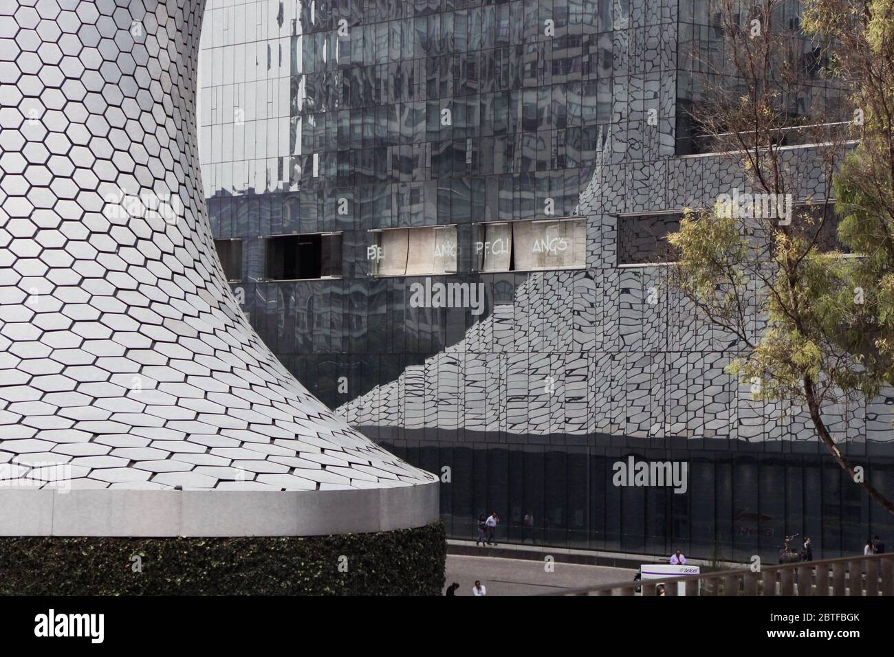 Das berühmte Soumaya Museum in Mexiko-Stadt, von Carlos Slim Stockfoto