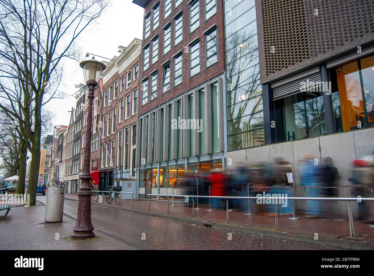 Das Anne Frank Haus und Museum in Amsterdam, Holland Stockfoto