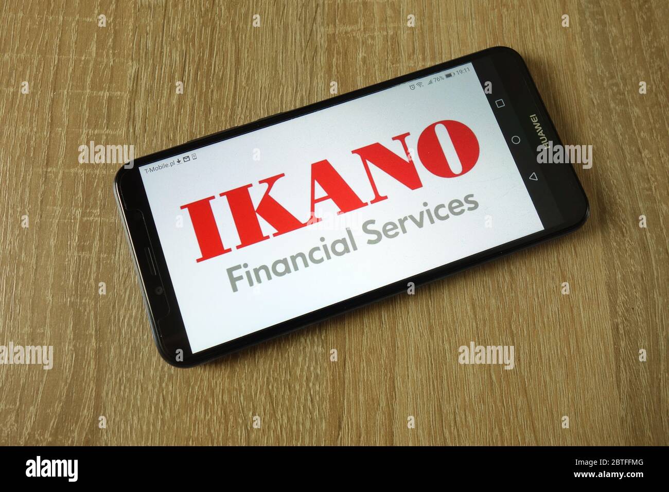 Ikano Financial Services Logo auf dem Smartphone angezeigt Stockfoto