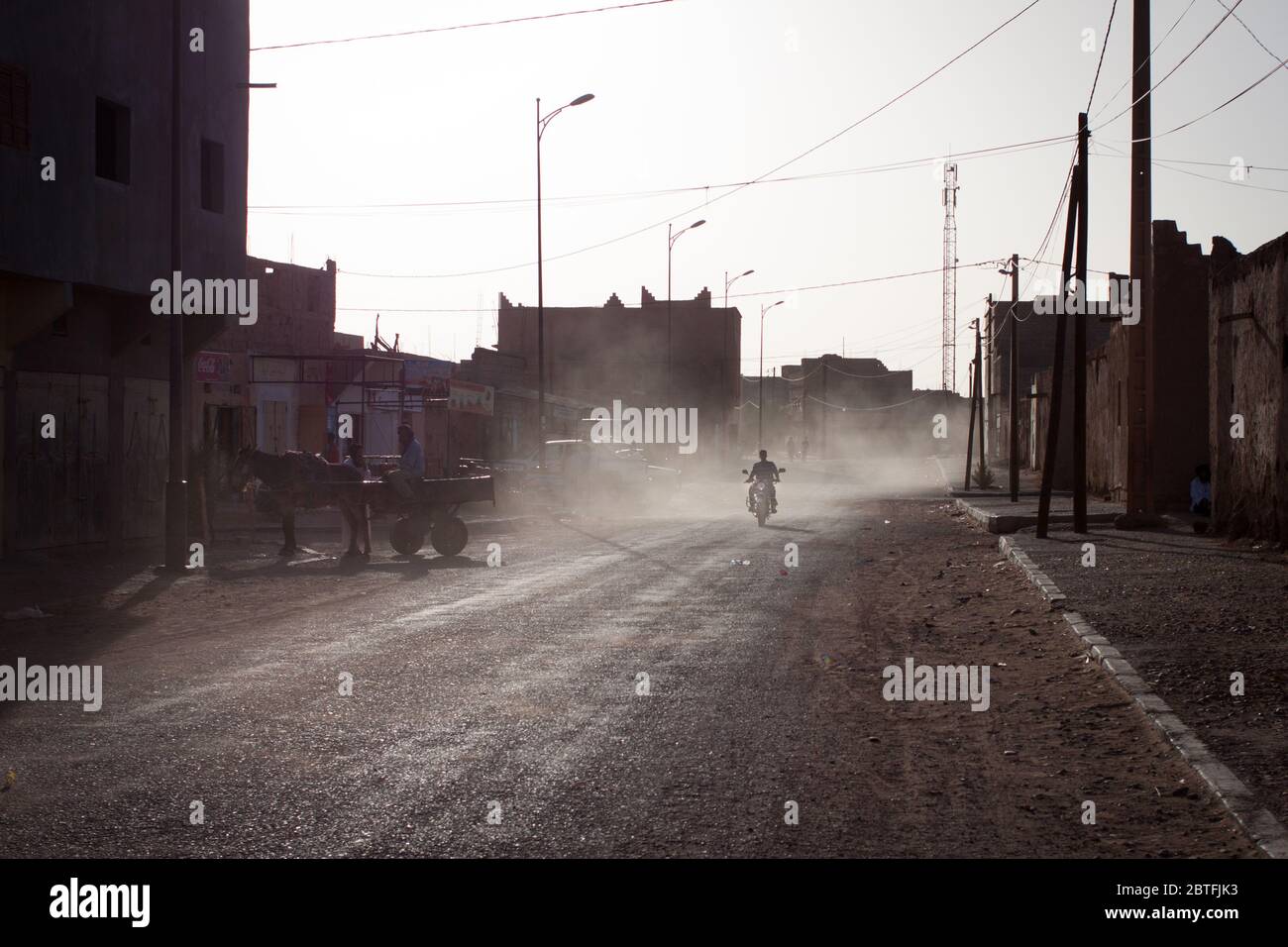 M'Hamid, bei Zagora, der letzten Stadt vor der Sahara in Marokko Stockfoto