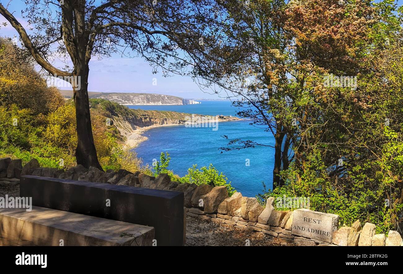 Mai Feiertagswochenende in Swanage, Dorset Stockfoto